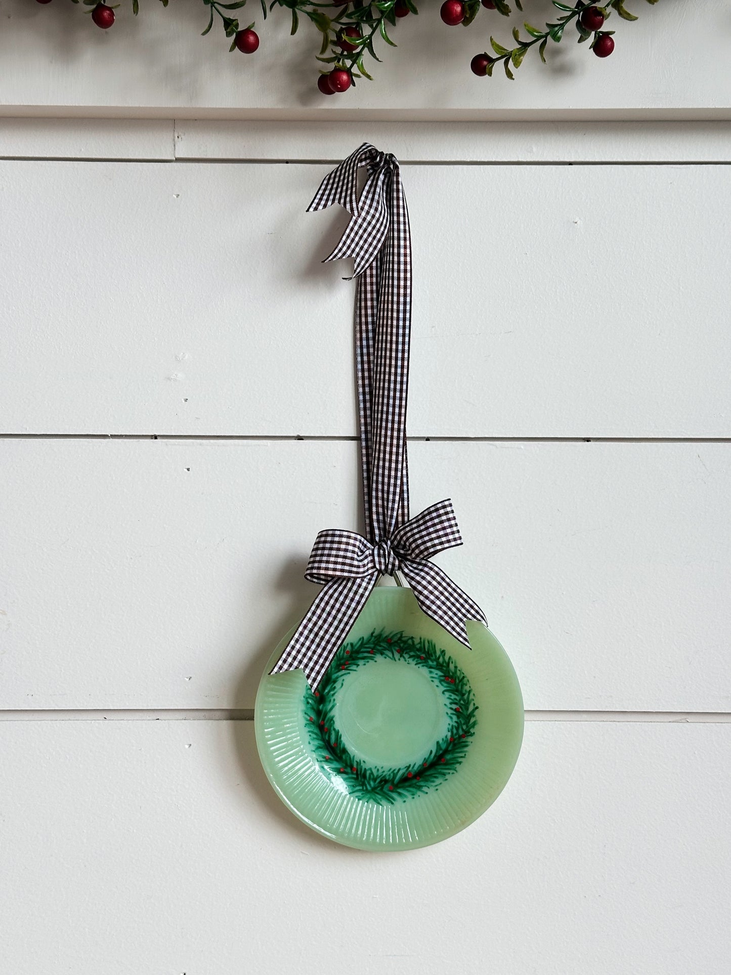 Hand Painted Vintage Jadeite