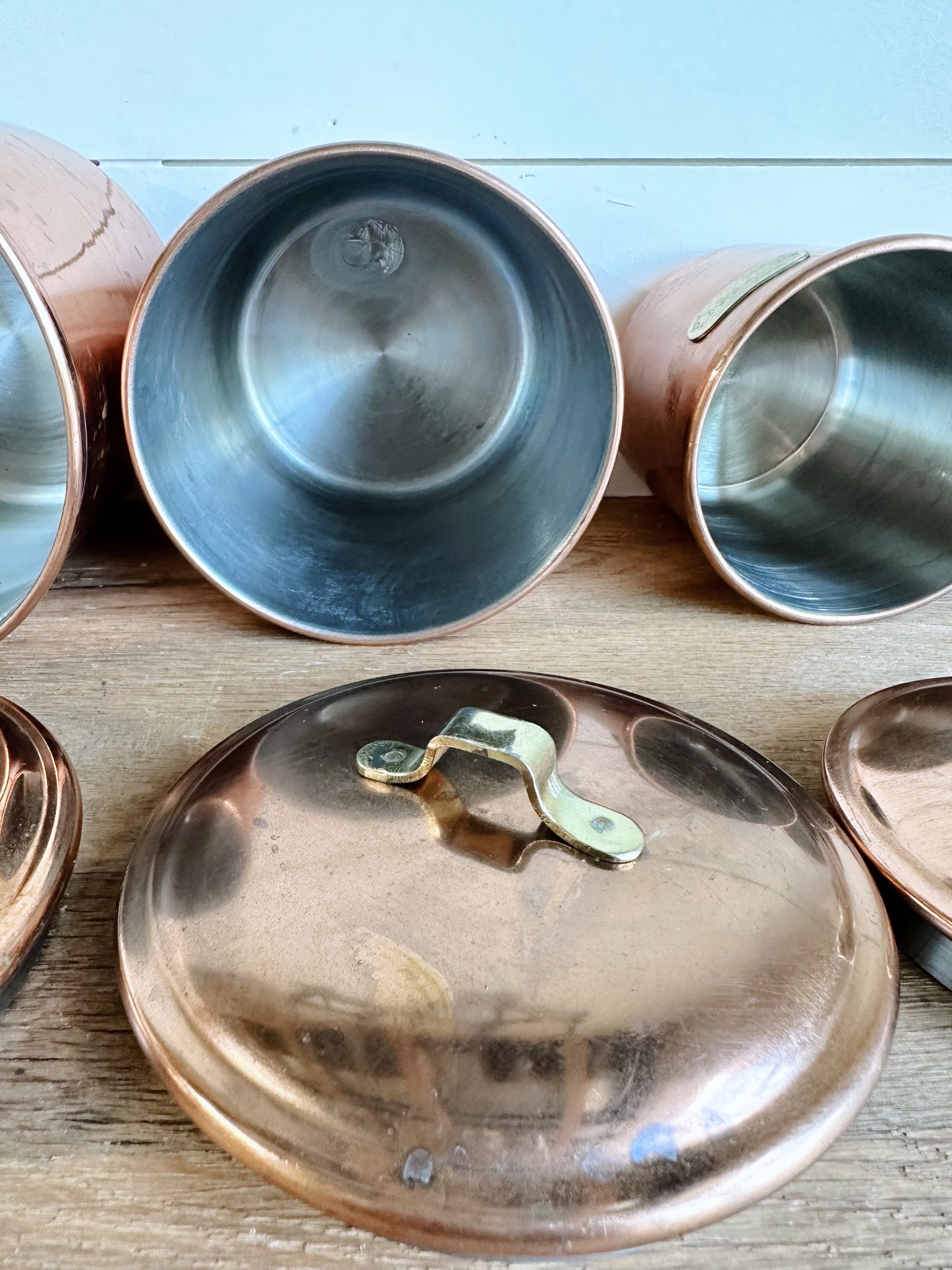 Vintage Copper Guild Nesting Canisters