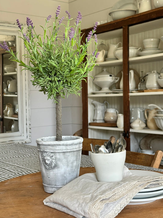 Faux Lavender Topiary
