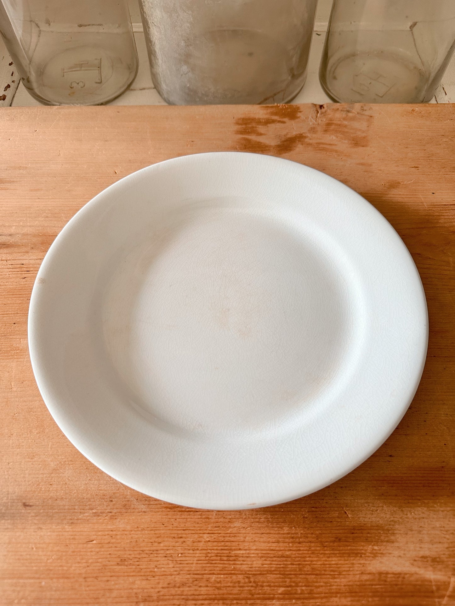 Stack of Four Antique Ironstone Plates