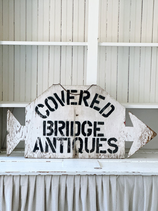 Gorgeous Authentic Two Sided Antique Store Sign