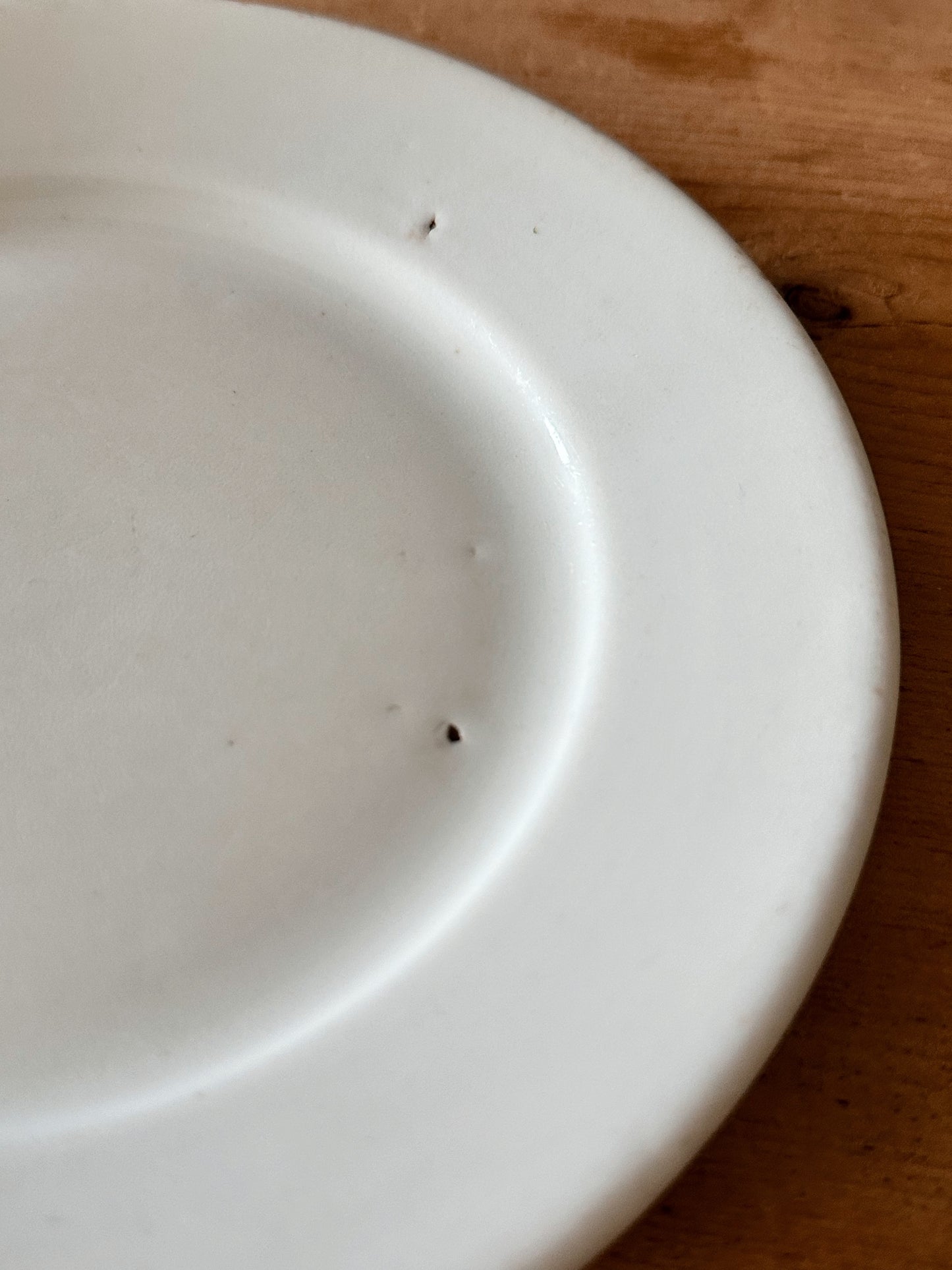 Stack of Five Ironstone Dessert Plates