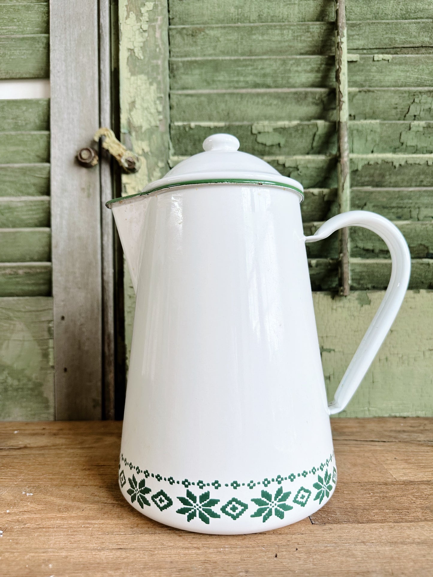 Vintage Ralph Lauren Enamelware Coffee Pot