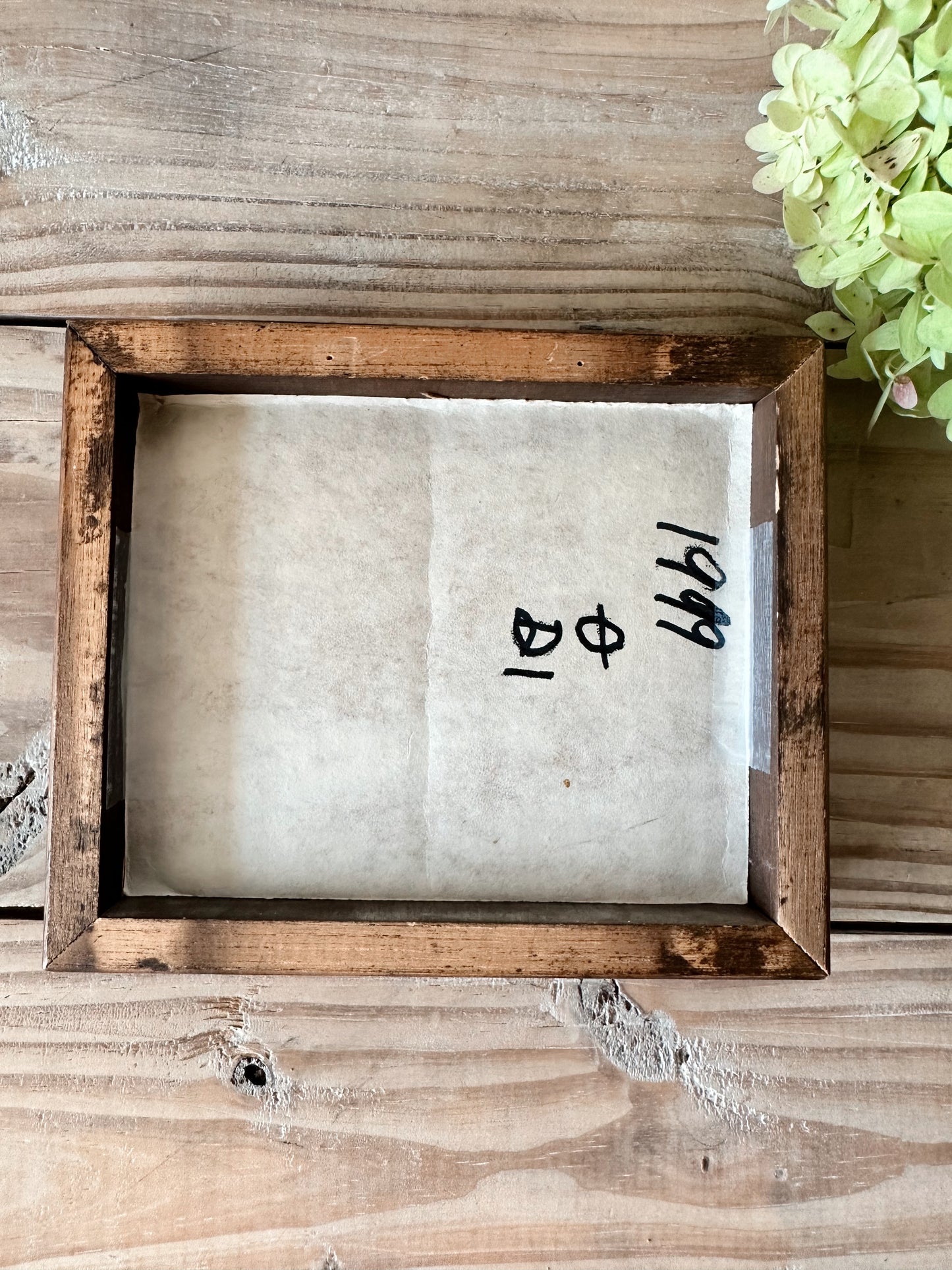 Vintage Framed Apple Crewel Work