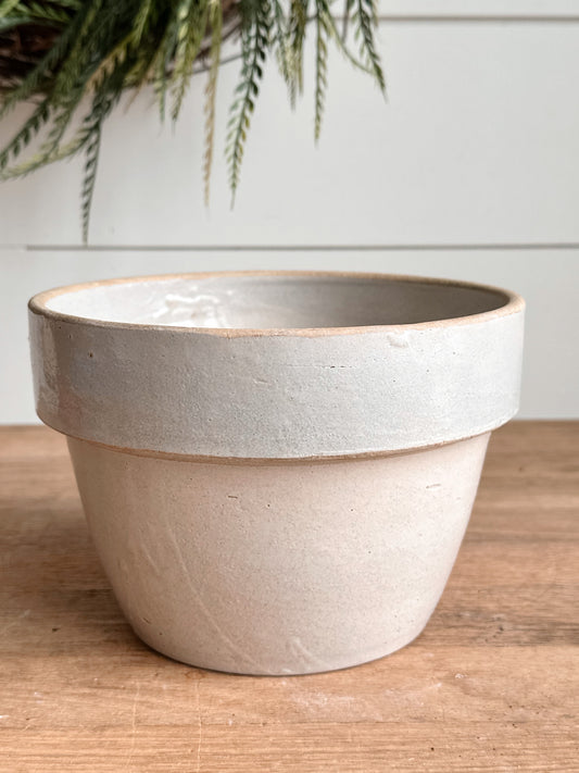 Vintage Stoneware Crockery Bowl /Planter