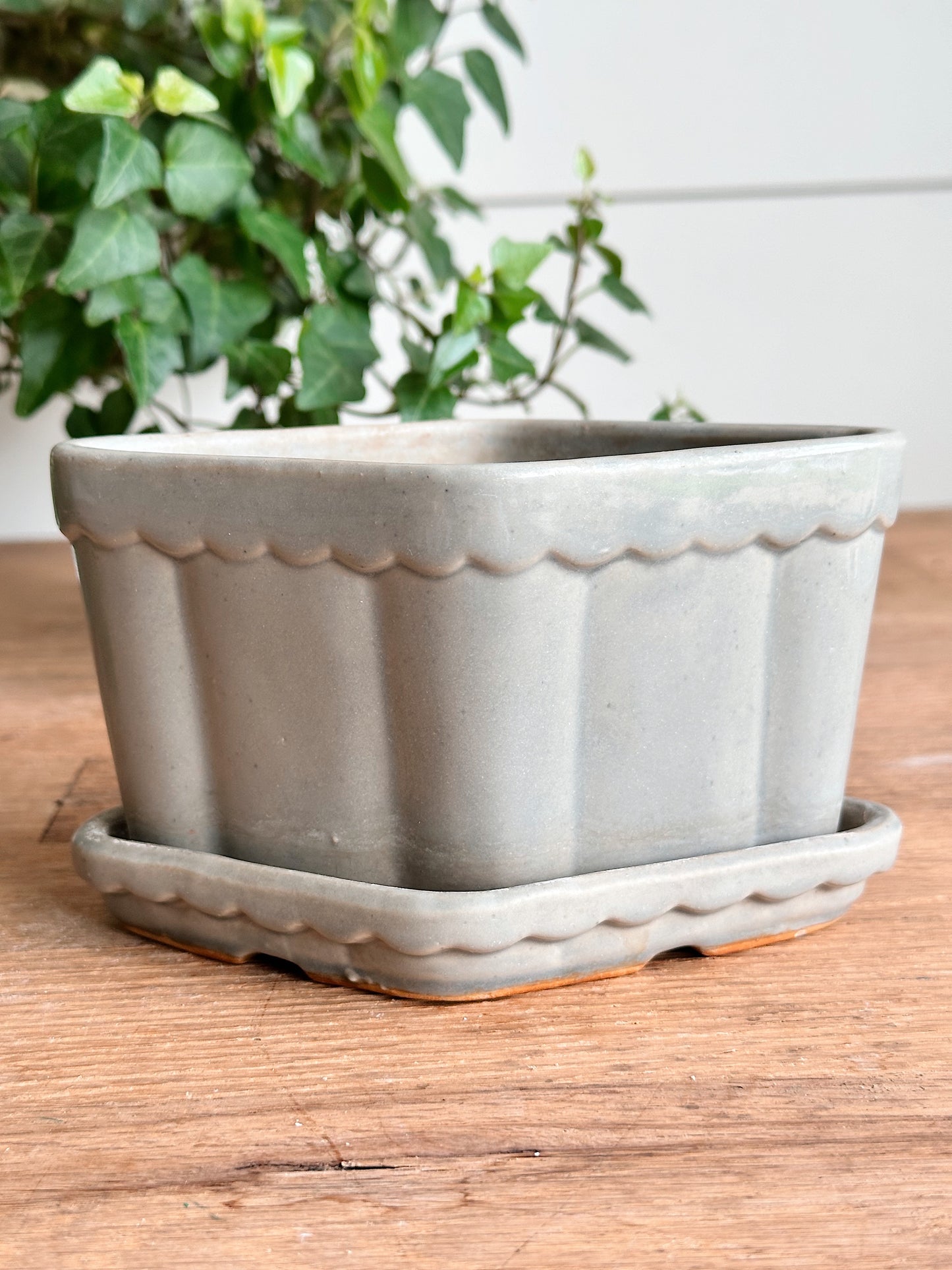 Vintage Diamond Shaped Planter