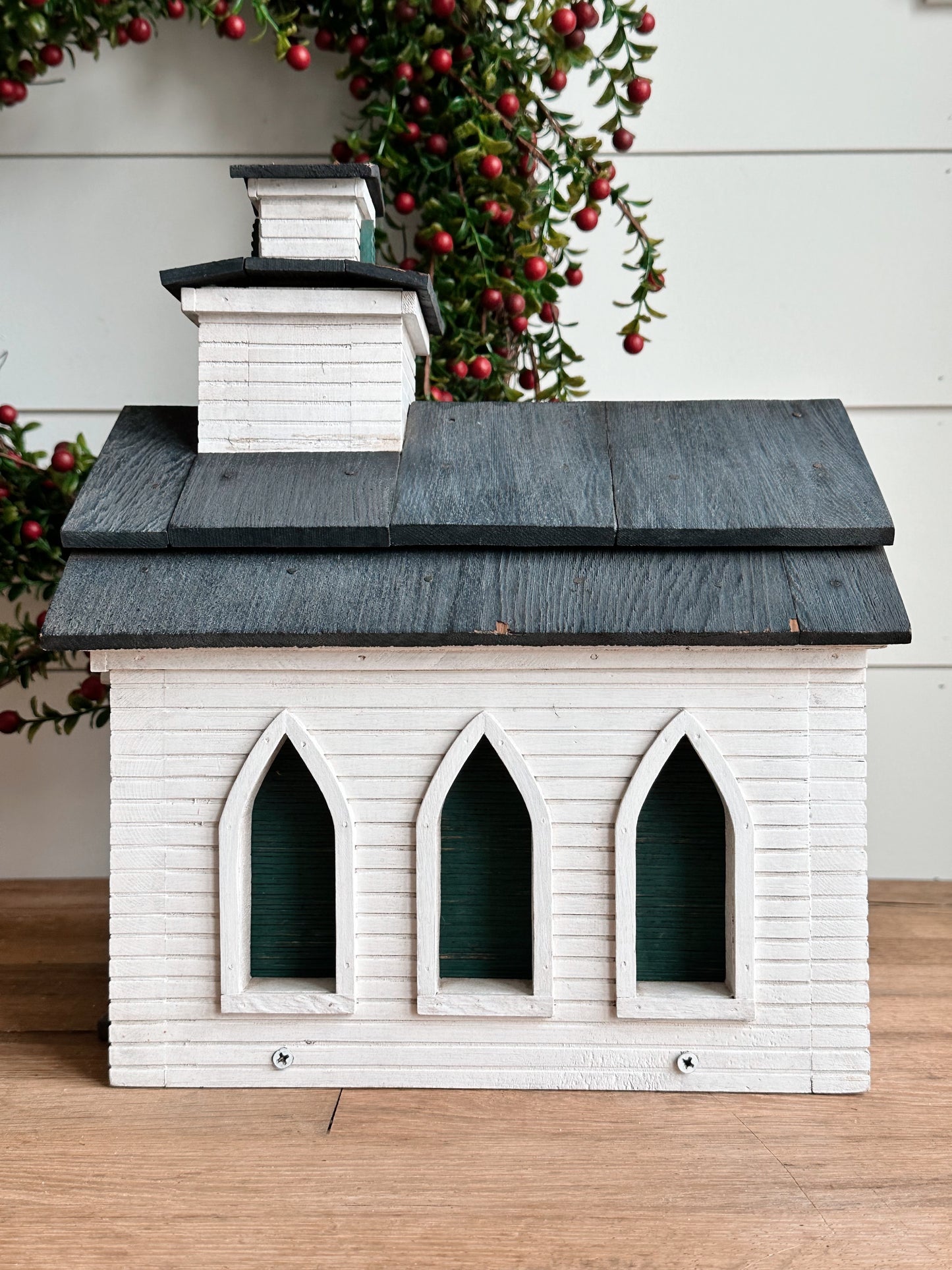 Handmade Church Birdhouse