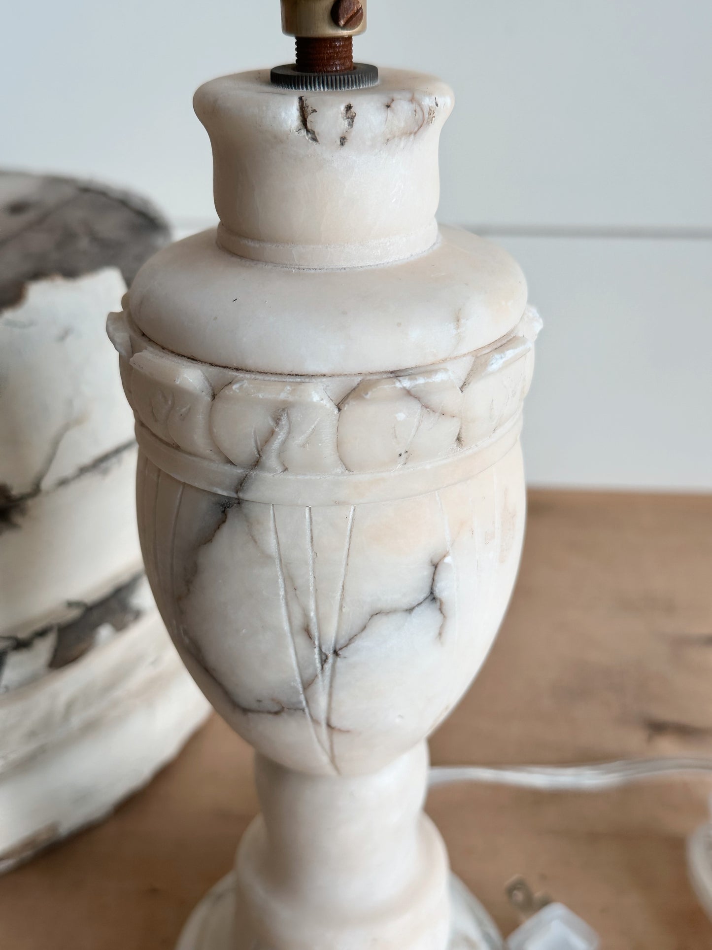 Vintage Alabaster Lamp