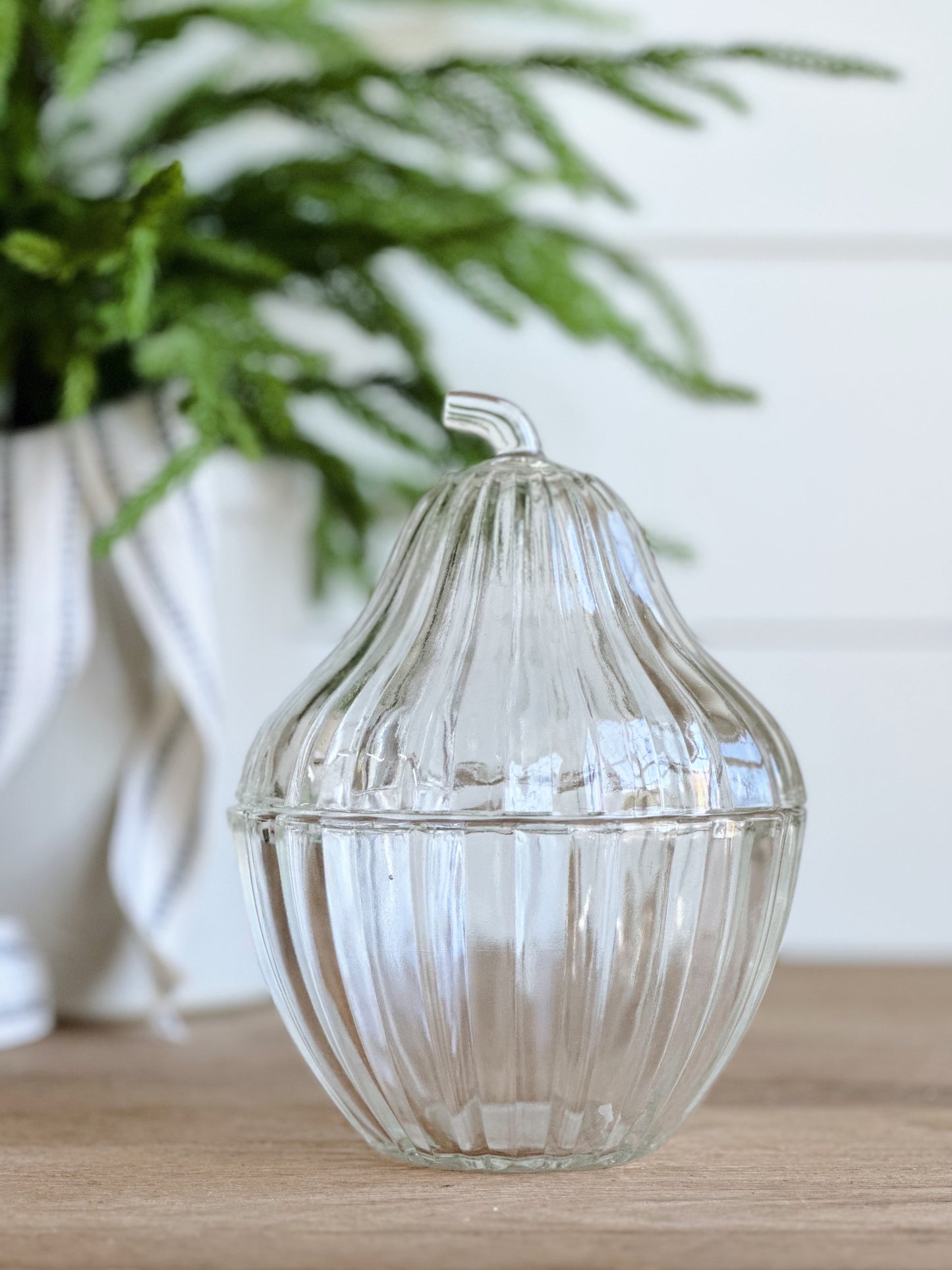 You Choose the Scent - Glass Pear Vintage Vessel Candle