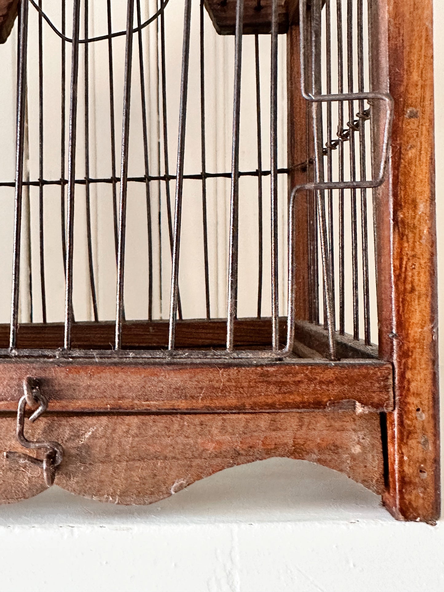 Vintage Wood Birdcage