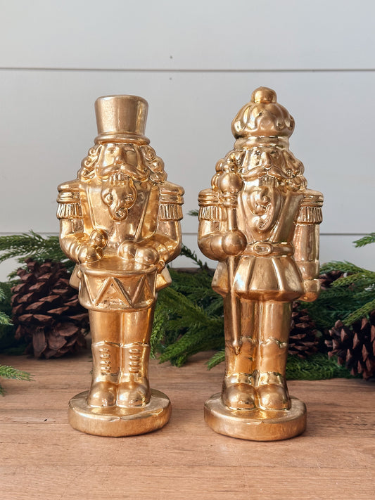 Gold Blown Glass Soldiers