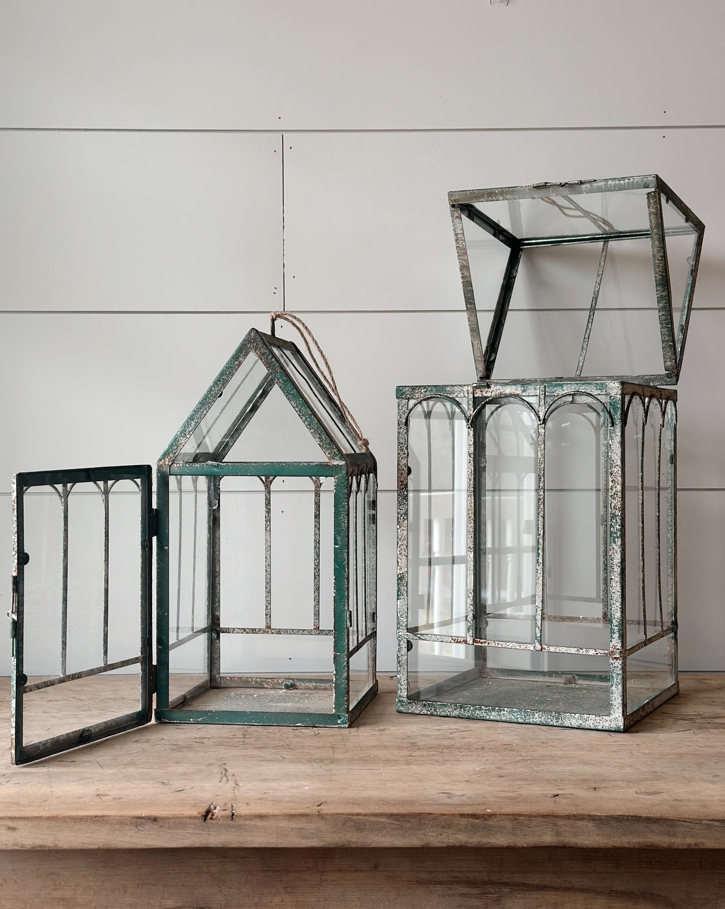 Rustic Metal Terrariums