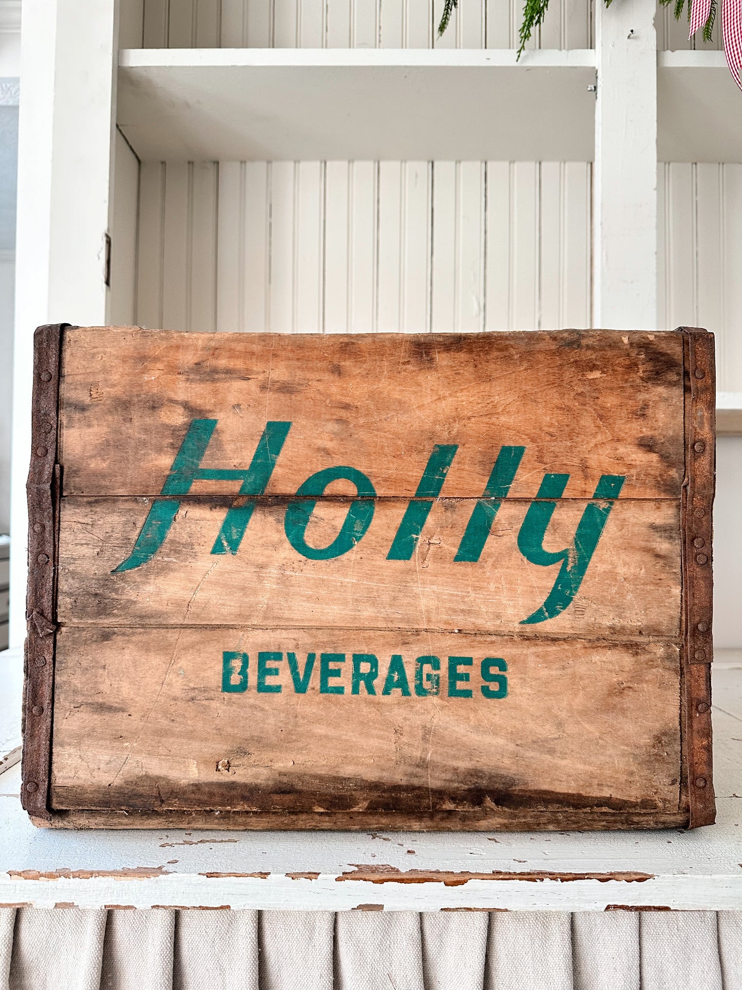 Vintage Holly Crate