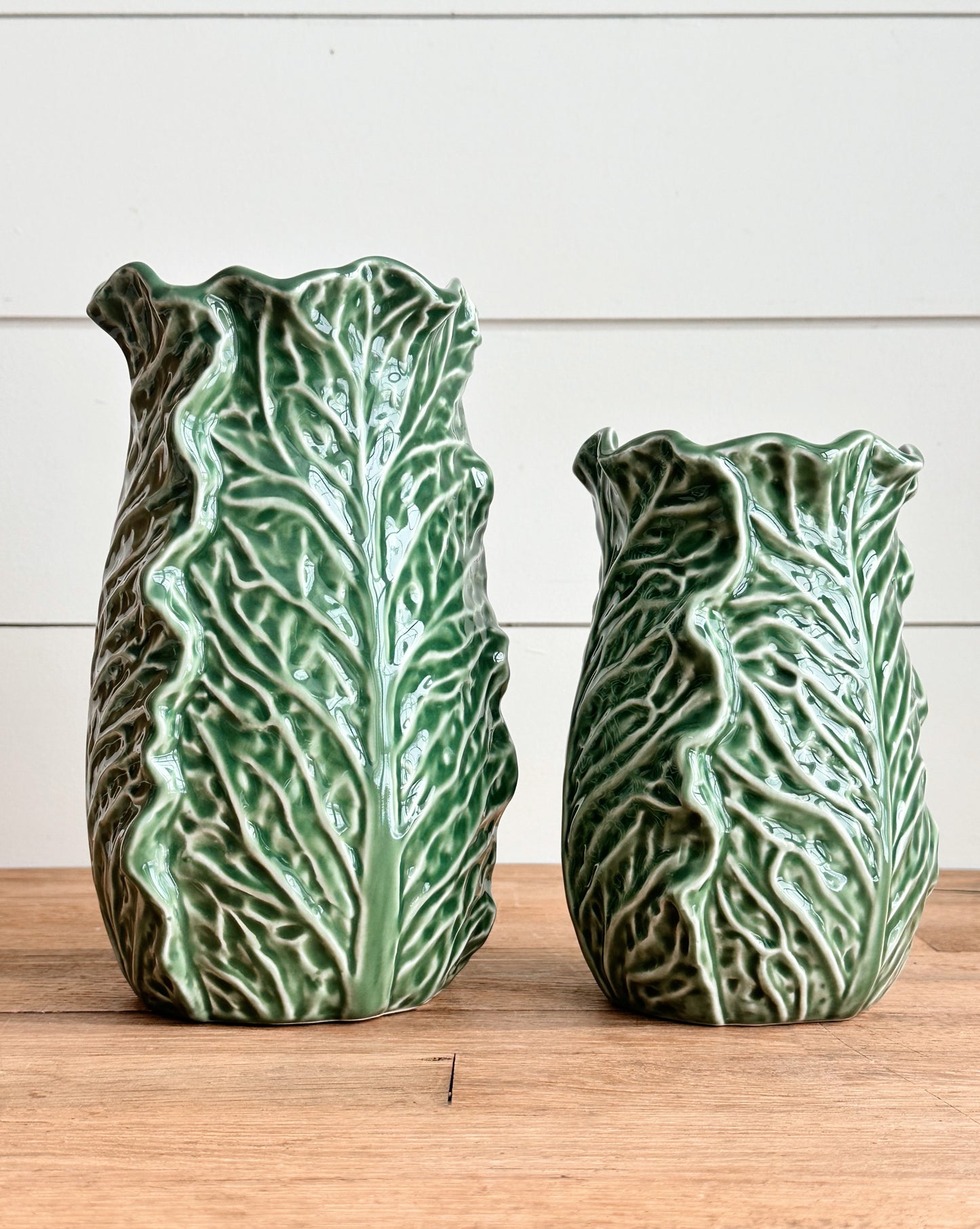 Cabbage Ware Vases