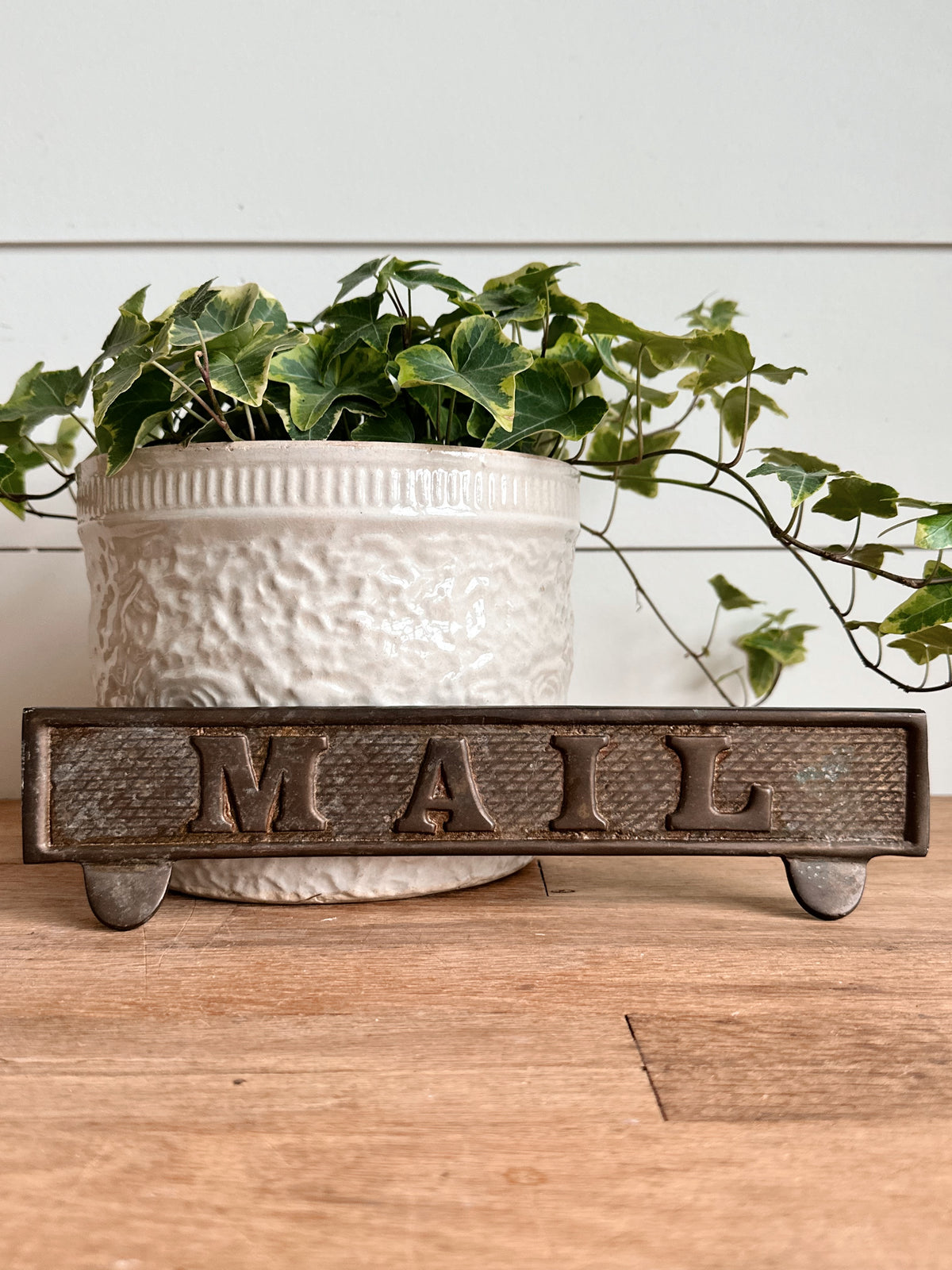 Vintage Cast Metal MAIL Slot Flap