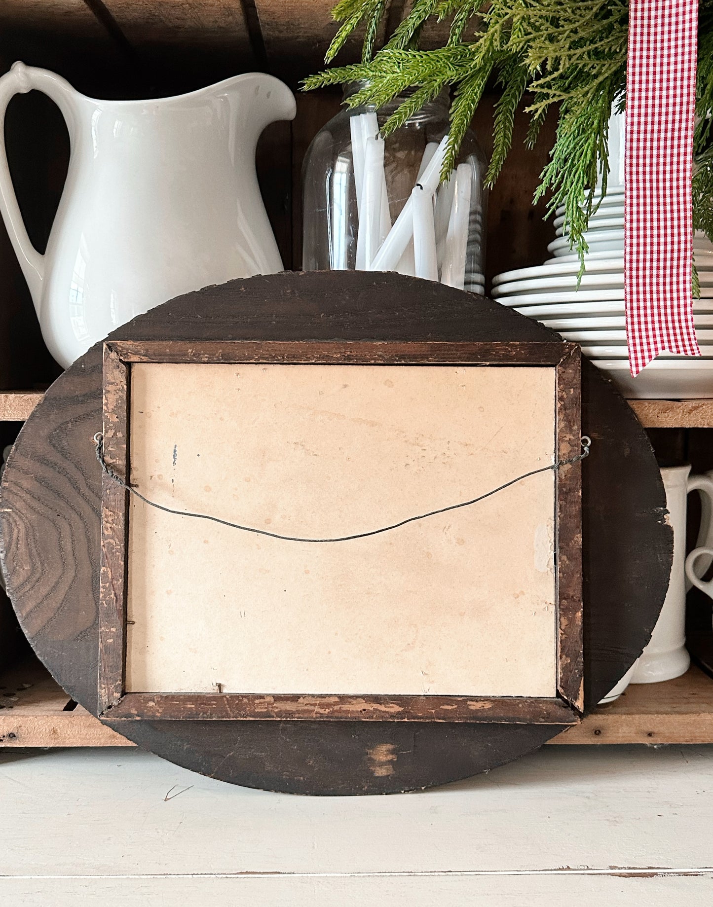 Beautiful Antique Wood Framed Print