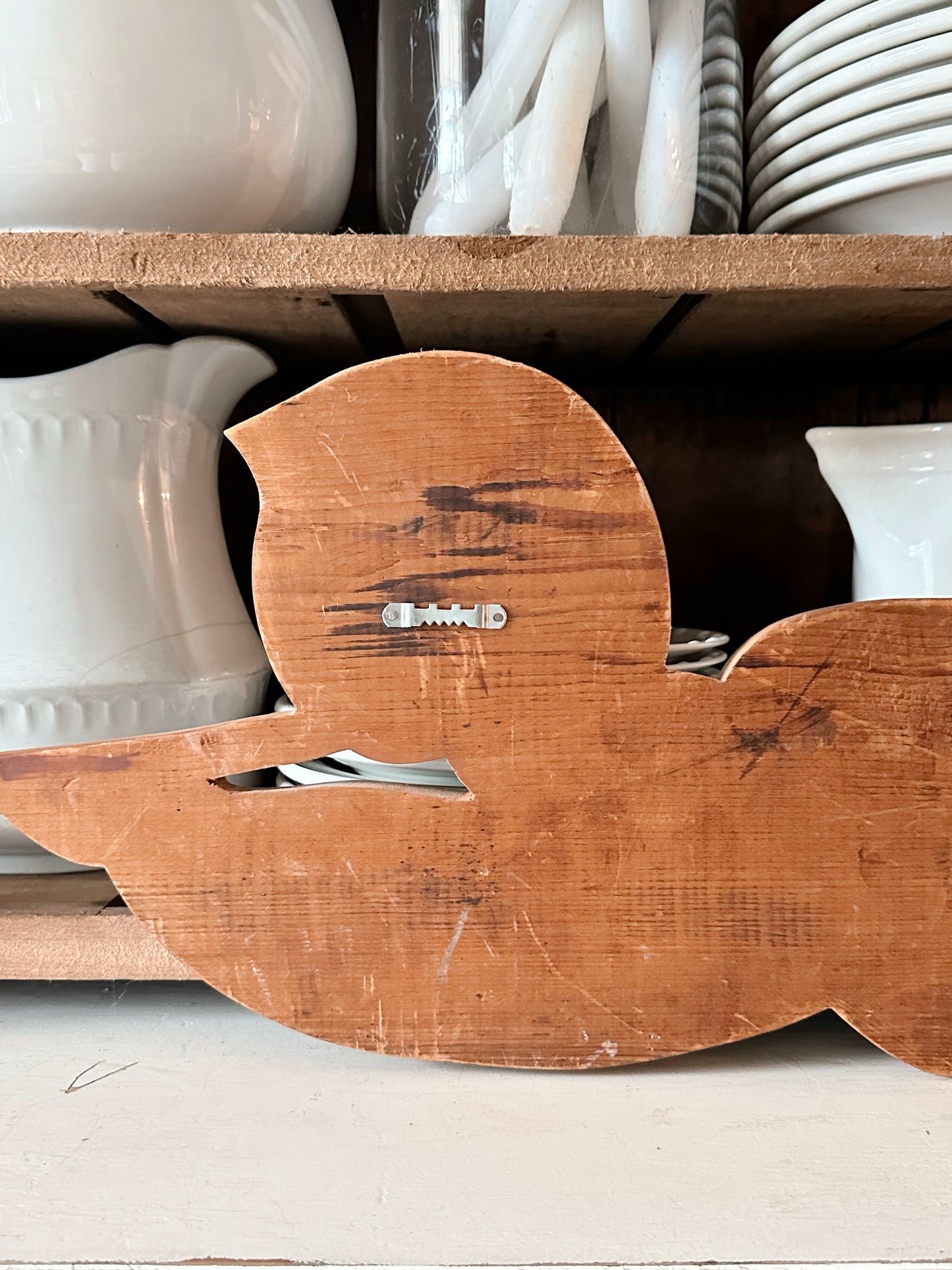 Vintage Wooden Angel Wall Hanging