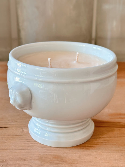 Pumpkin Chai Candle in a Lionhead Soup Tureen