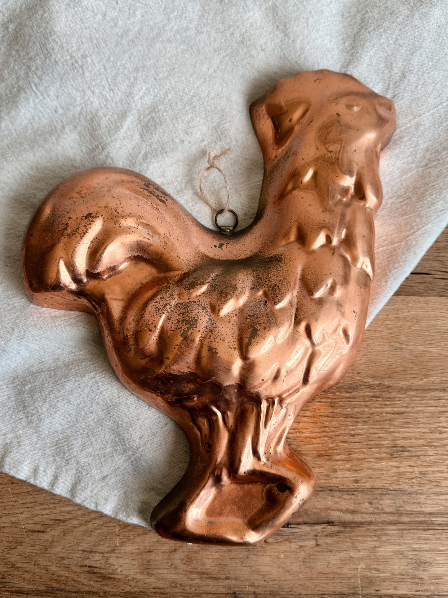 Vintage Copper Rooster Mold