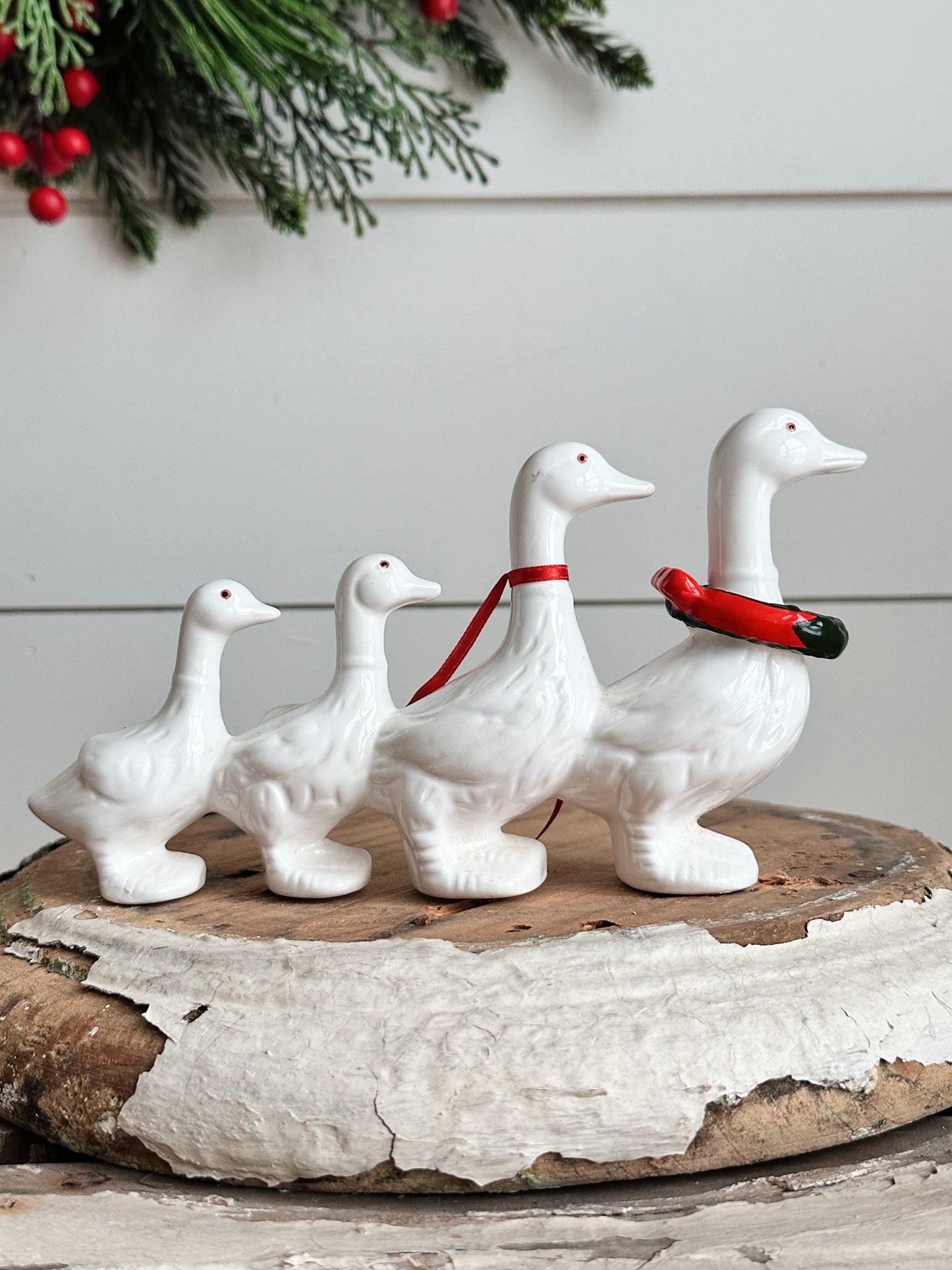Vintage Department 56 Christmas Geese