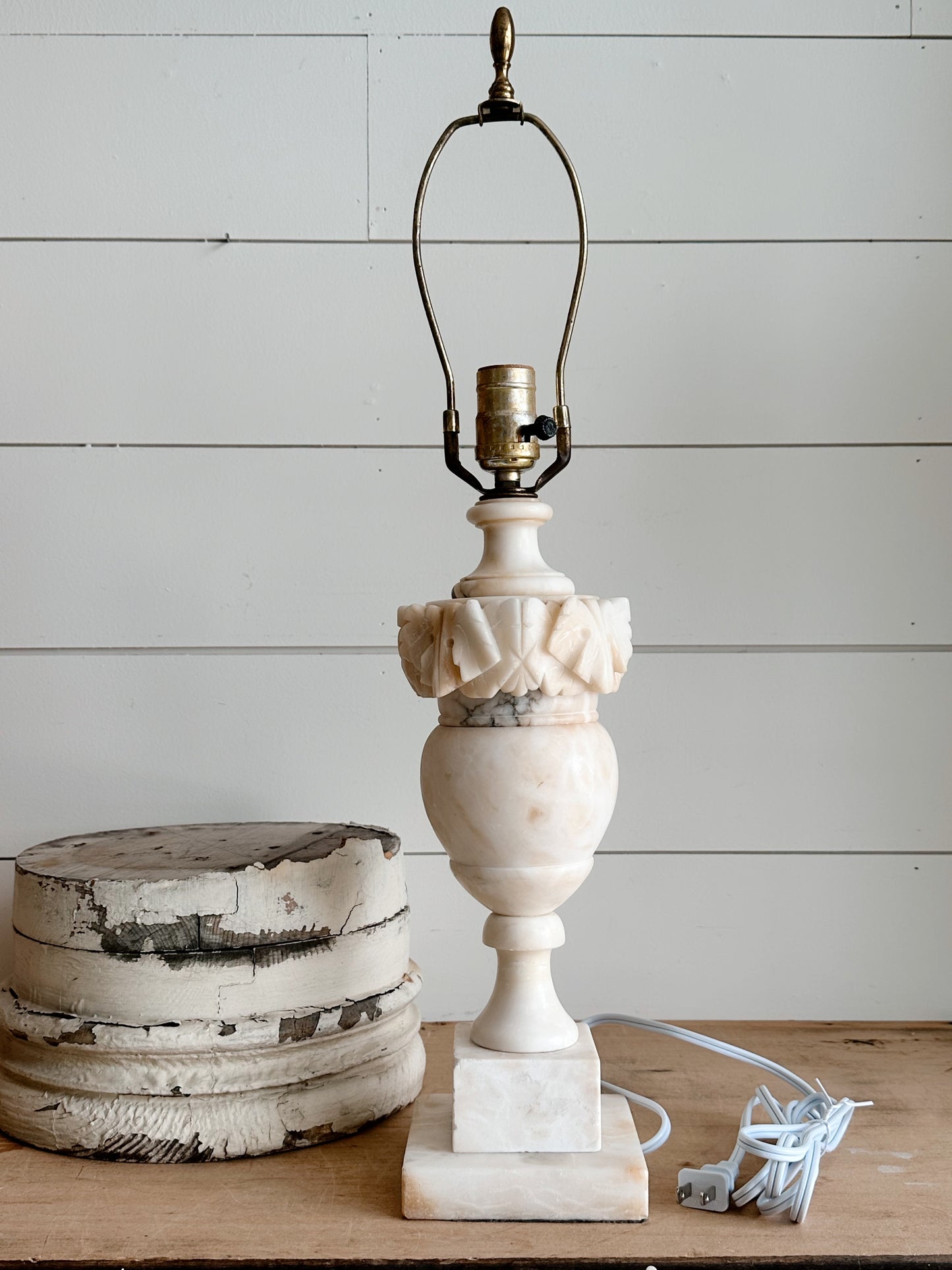 Vintage Alabaster Lamp