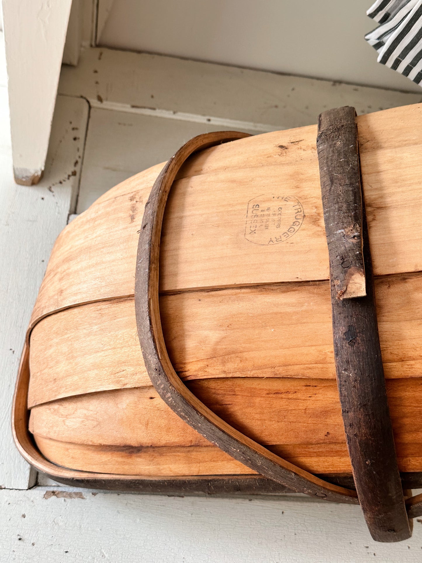 Vintage Sussex Wood Garden Trug