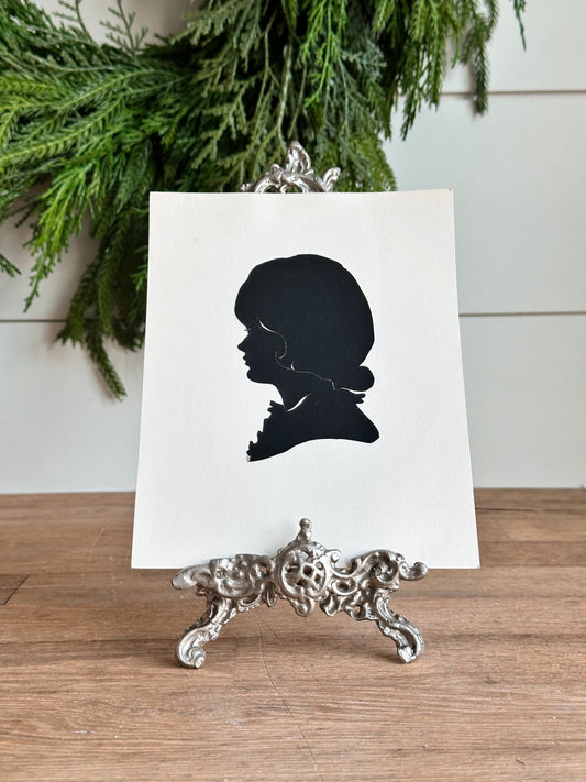 Vintage Hand Cut Silhouette