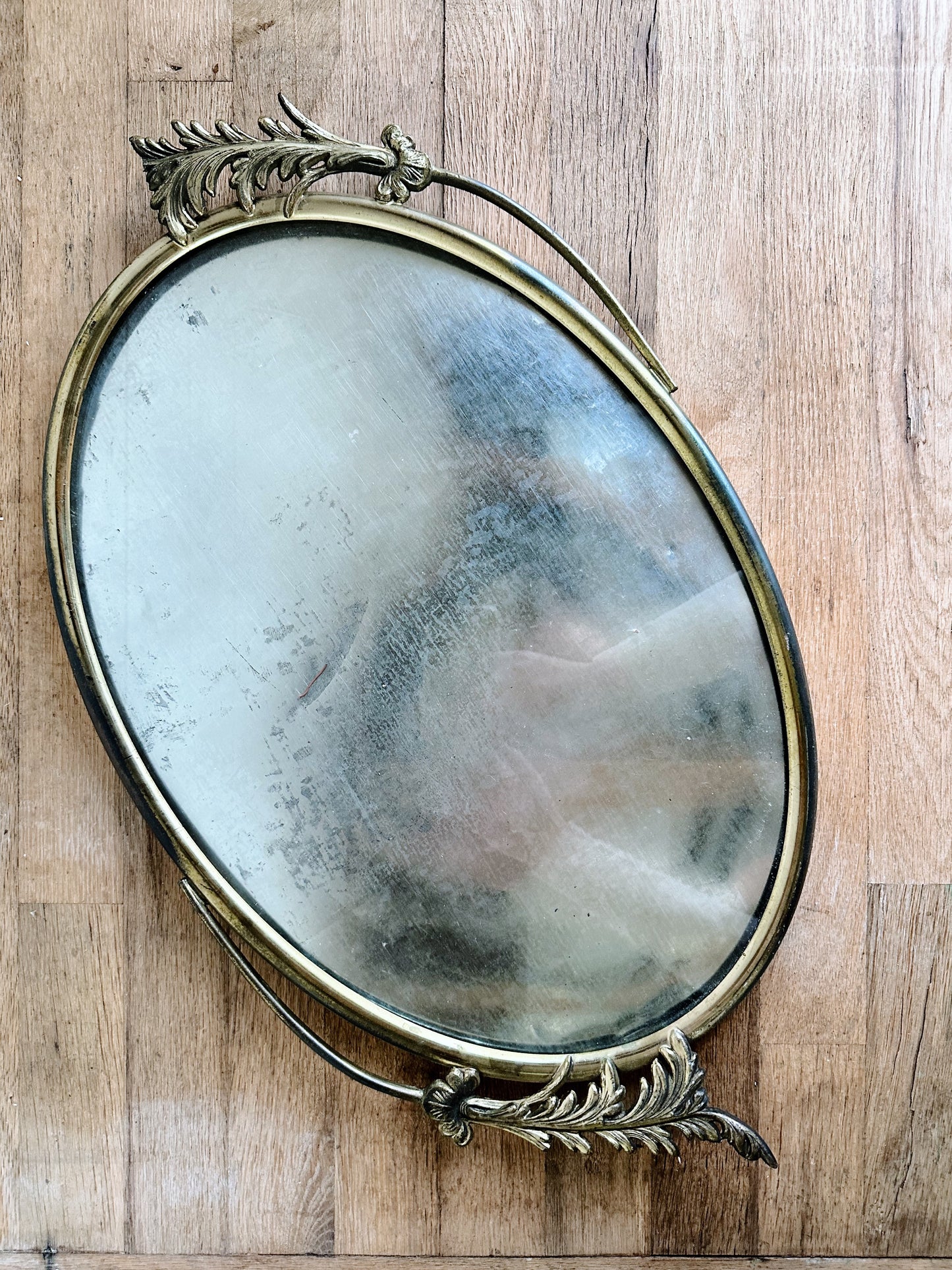 Lovely Vintage Brass Frame/Tray