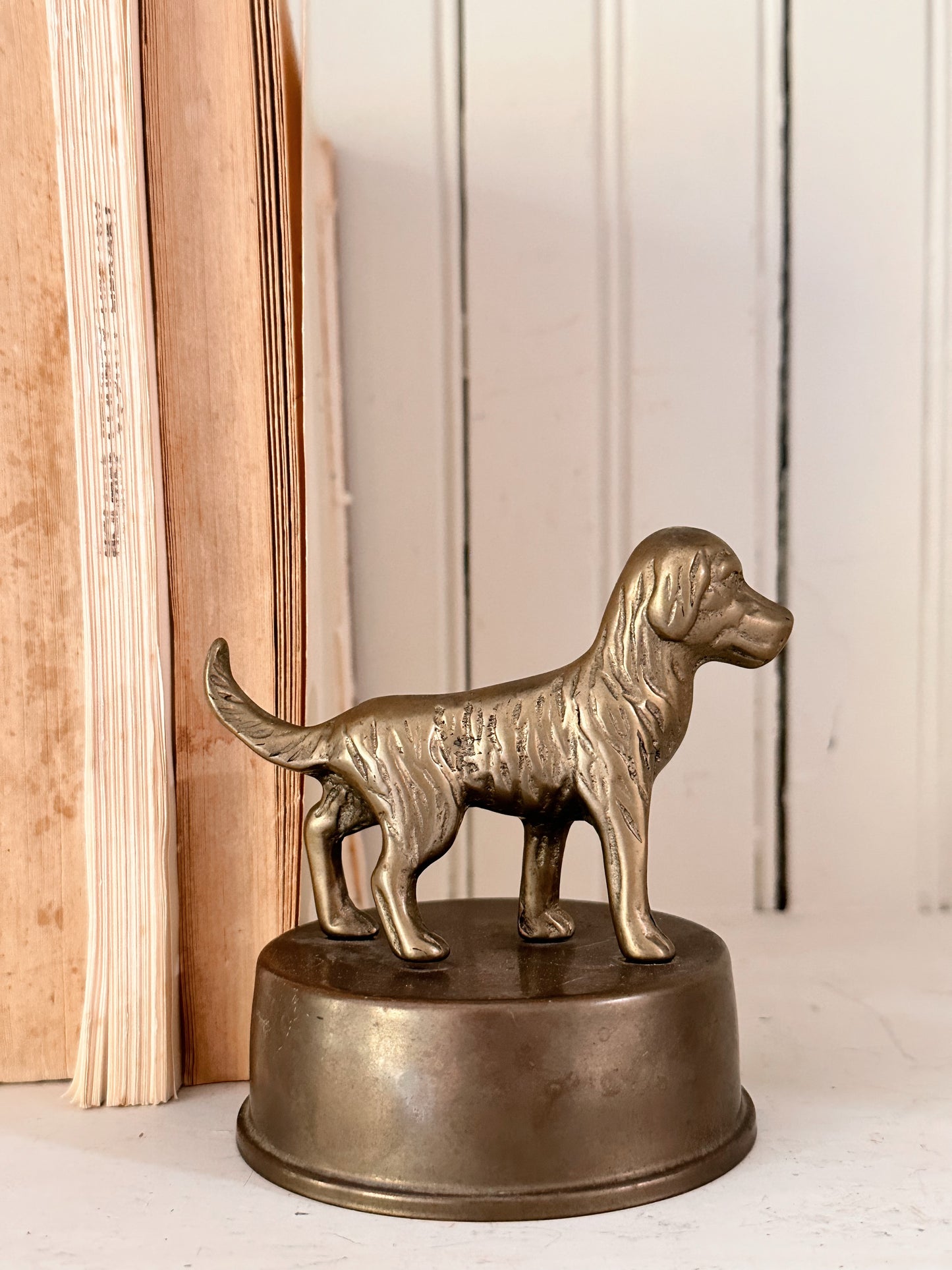 Vintage Brass Dog