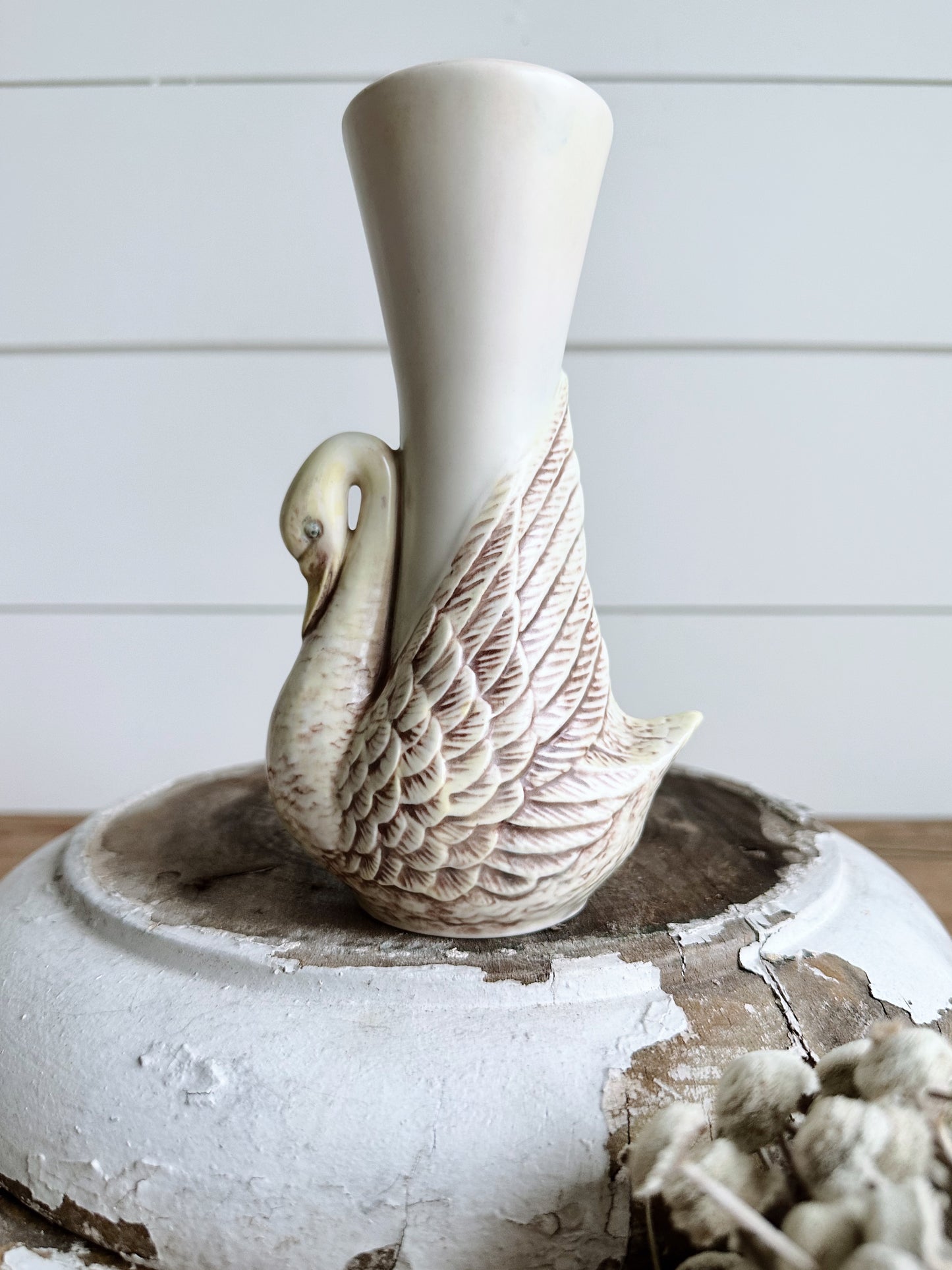 Vintage Swan Vase