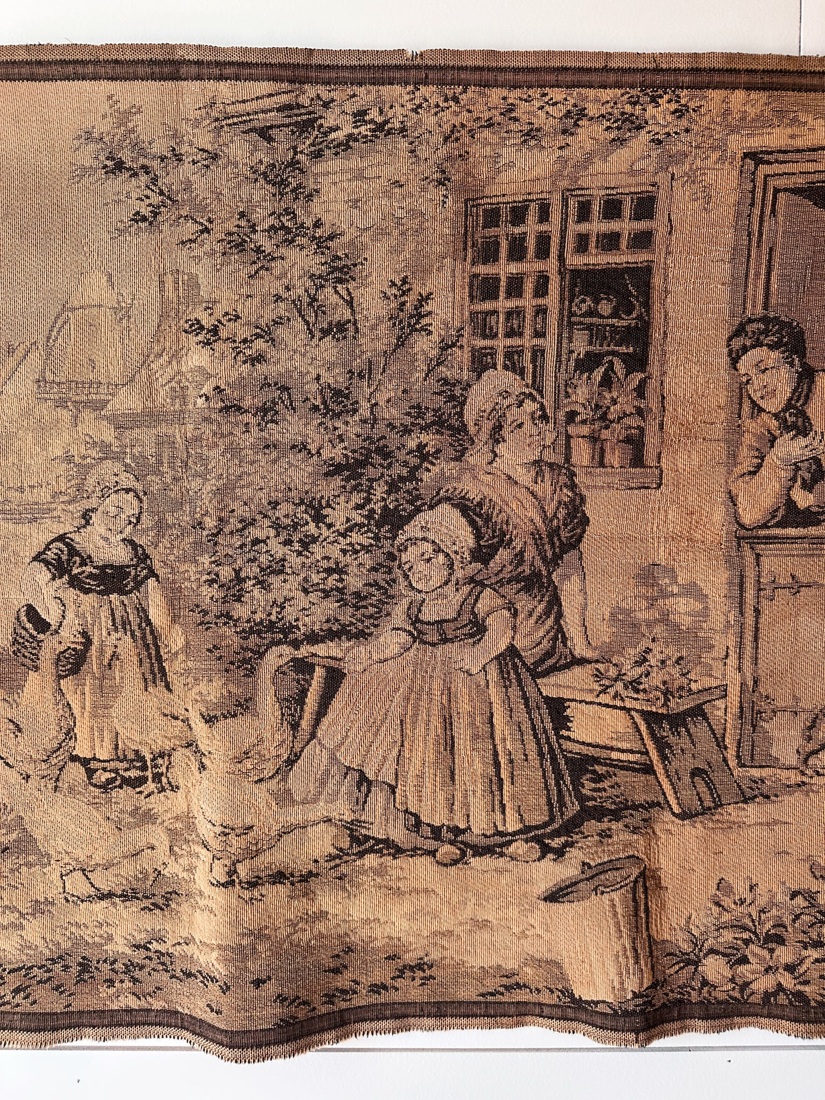 Vintage French Village Tapestry
