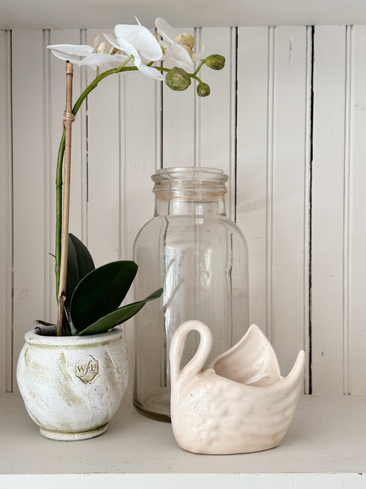 Vintage Swan Planter