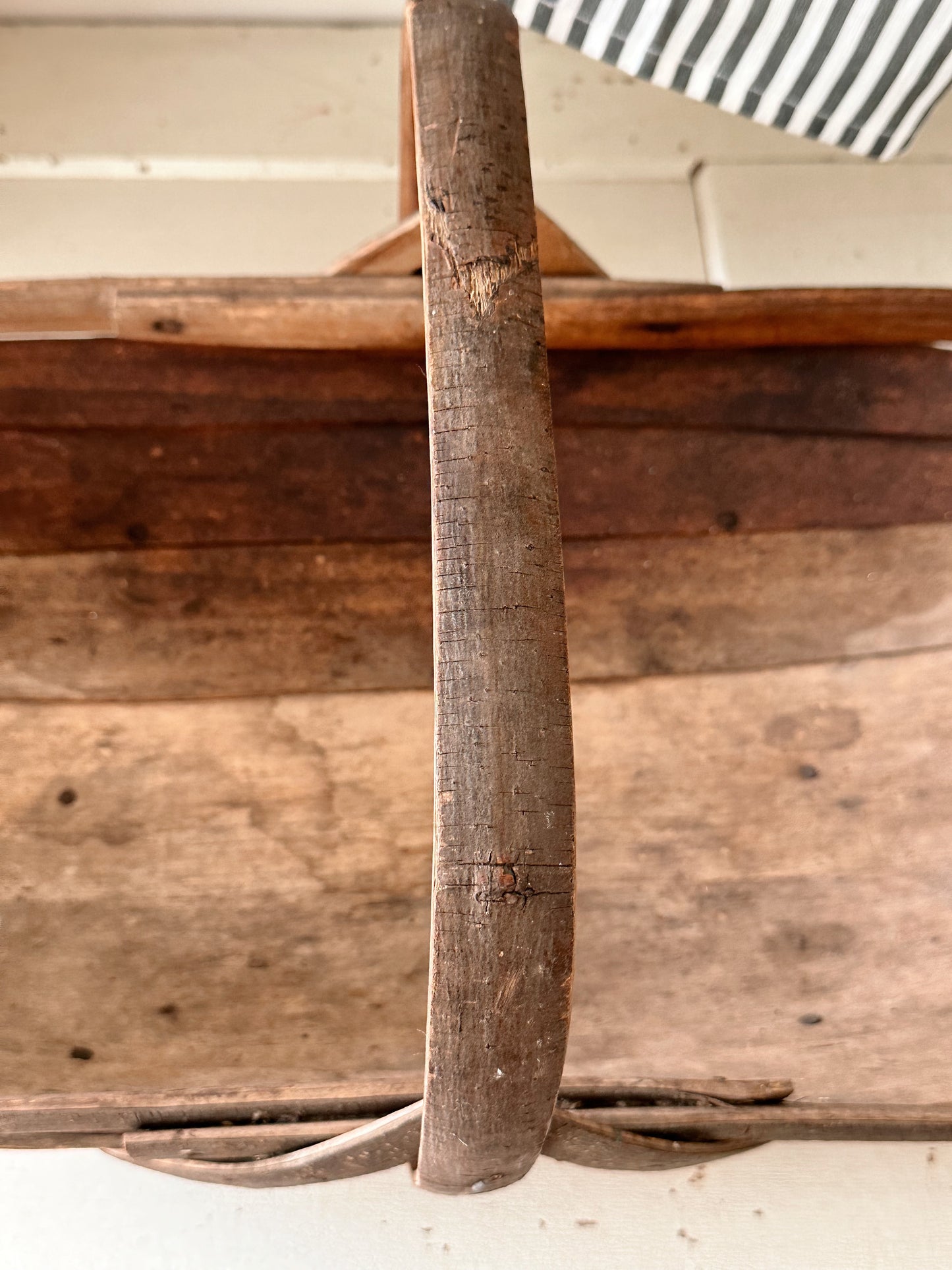 Vintage Sussex Wood Garden Trug