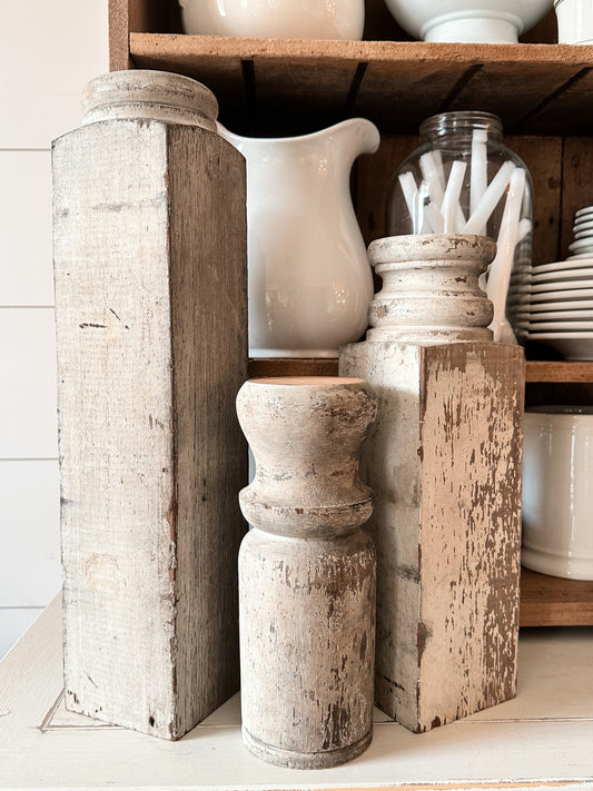 Set of Three Large Porch Post Candle Holders