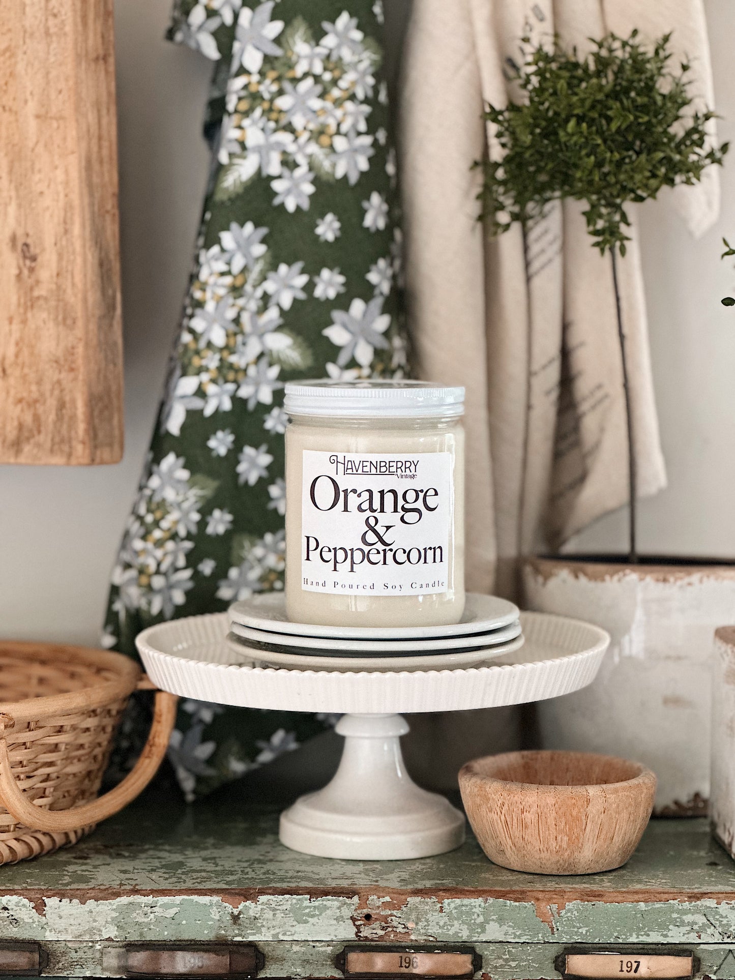 Hand Poured Orange & Peppercorn Candle (updated recipe)