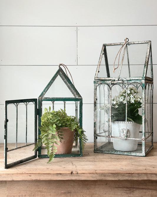 Rustic Metal Terrariums
