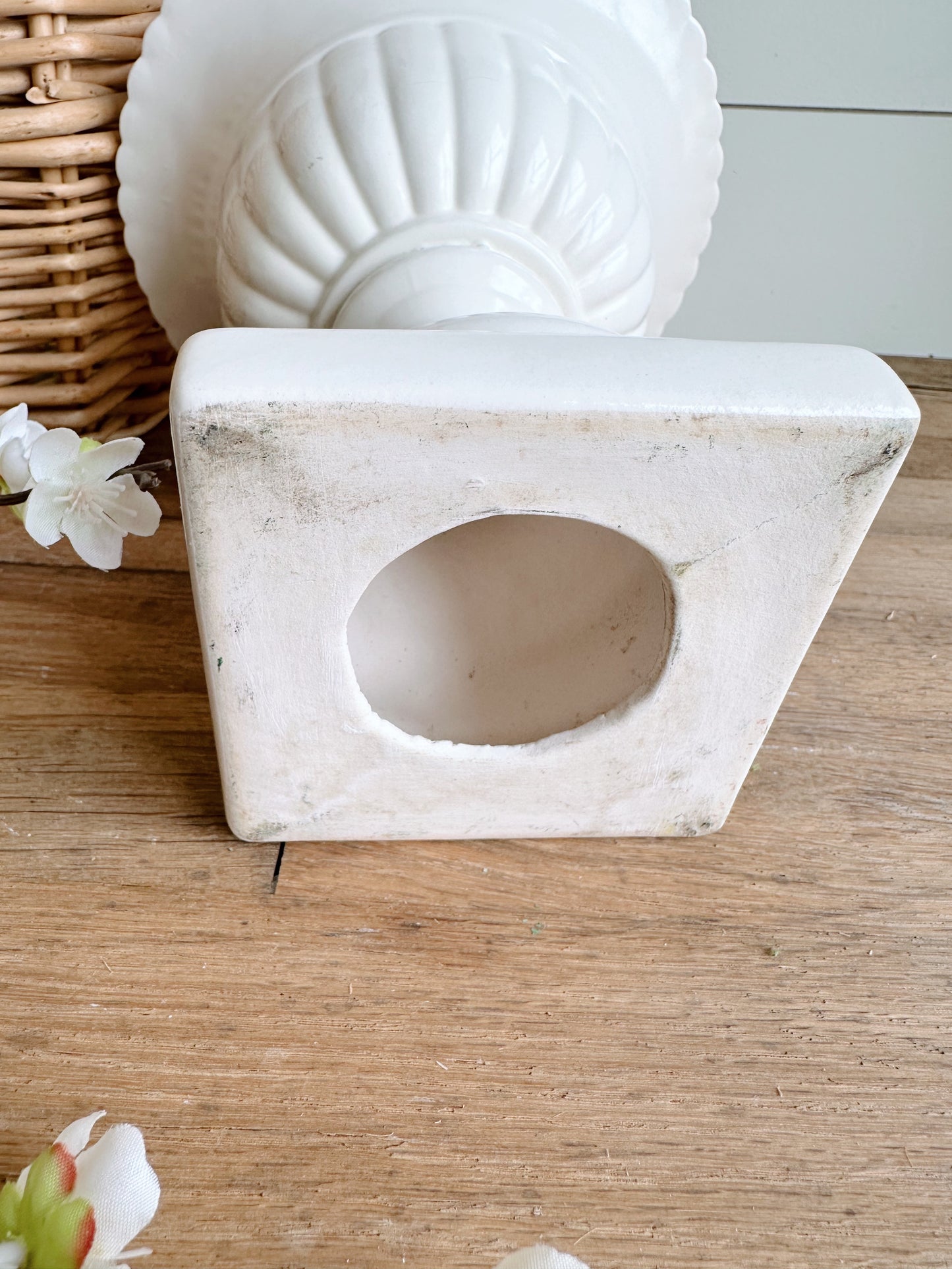 White Vintage Planter