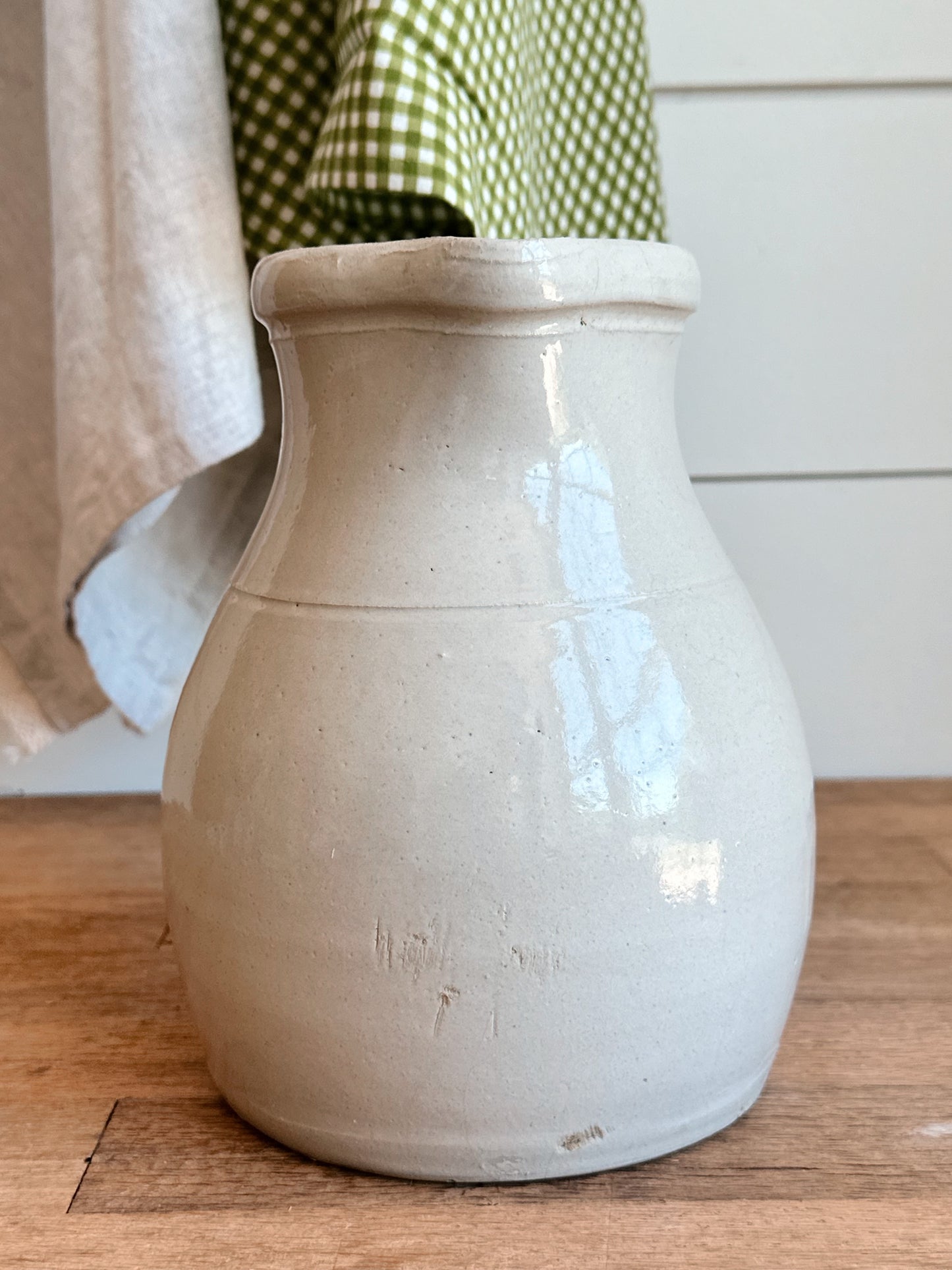 Vintage Hand Thrown Pottery Pitcher