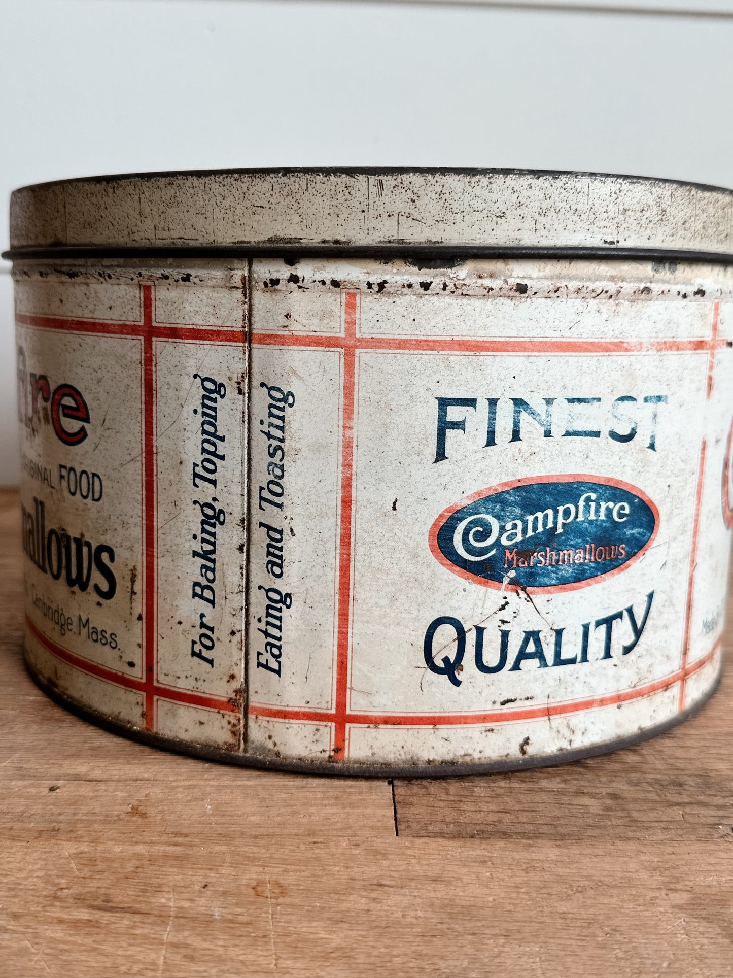Vintage Campfire Marshmallow Tin