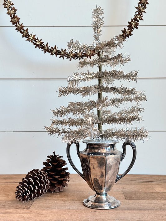 Vintage Trophy Cup Tinsel Tree
