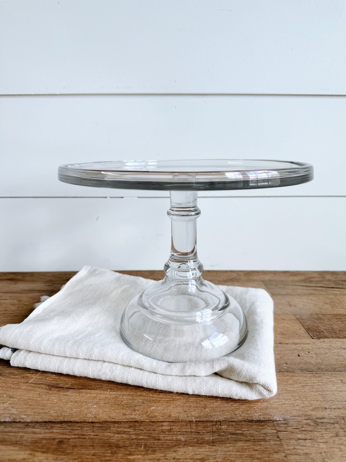 Antique 1920s Glass Cake Stand