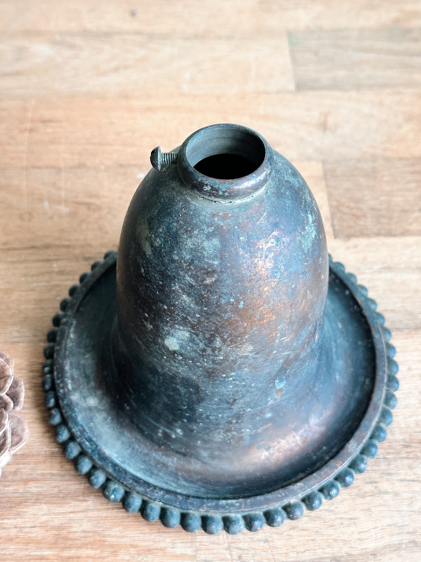 Vintage Salvage Lamp Part, Repurposed Tree Base