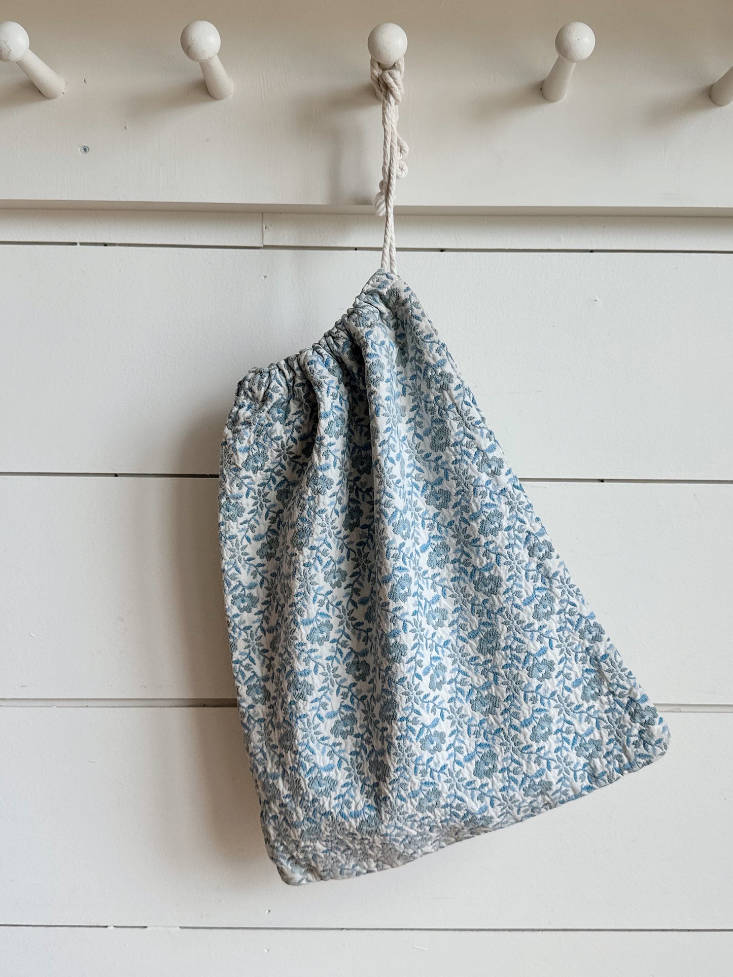 Vintage Handmade Cloth Bag & Clothespins