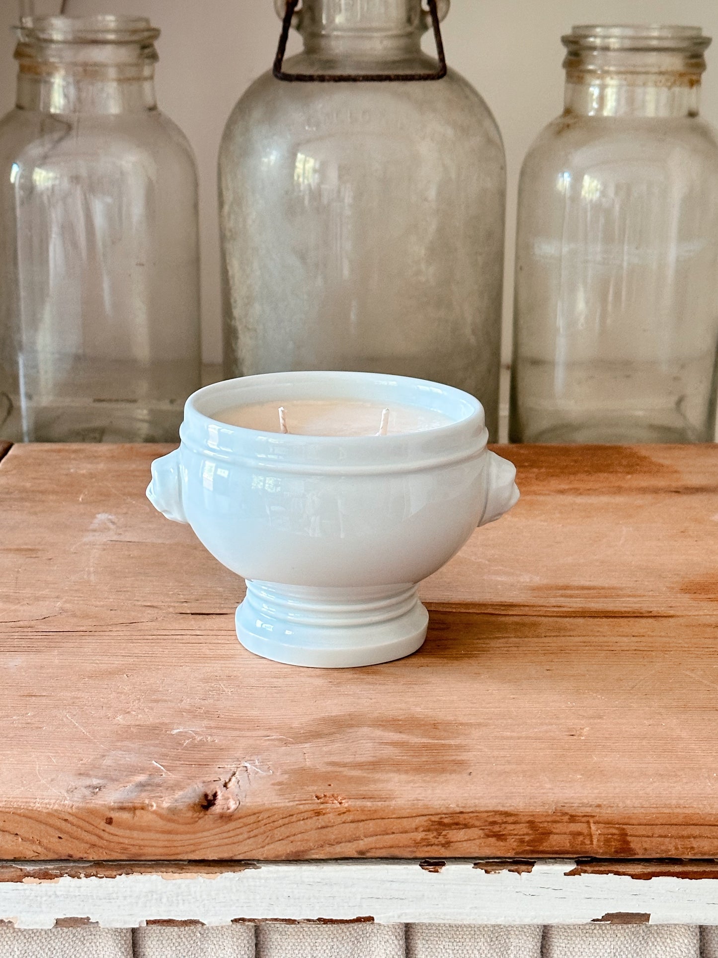 Pumpkin Chai Candle in a Lionhead Soup Tureen