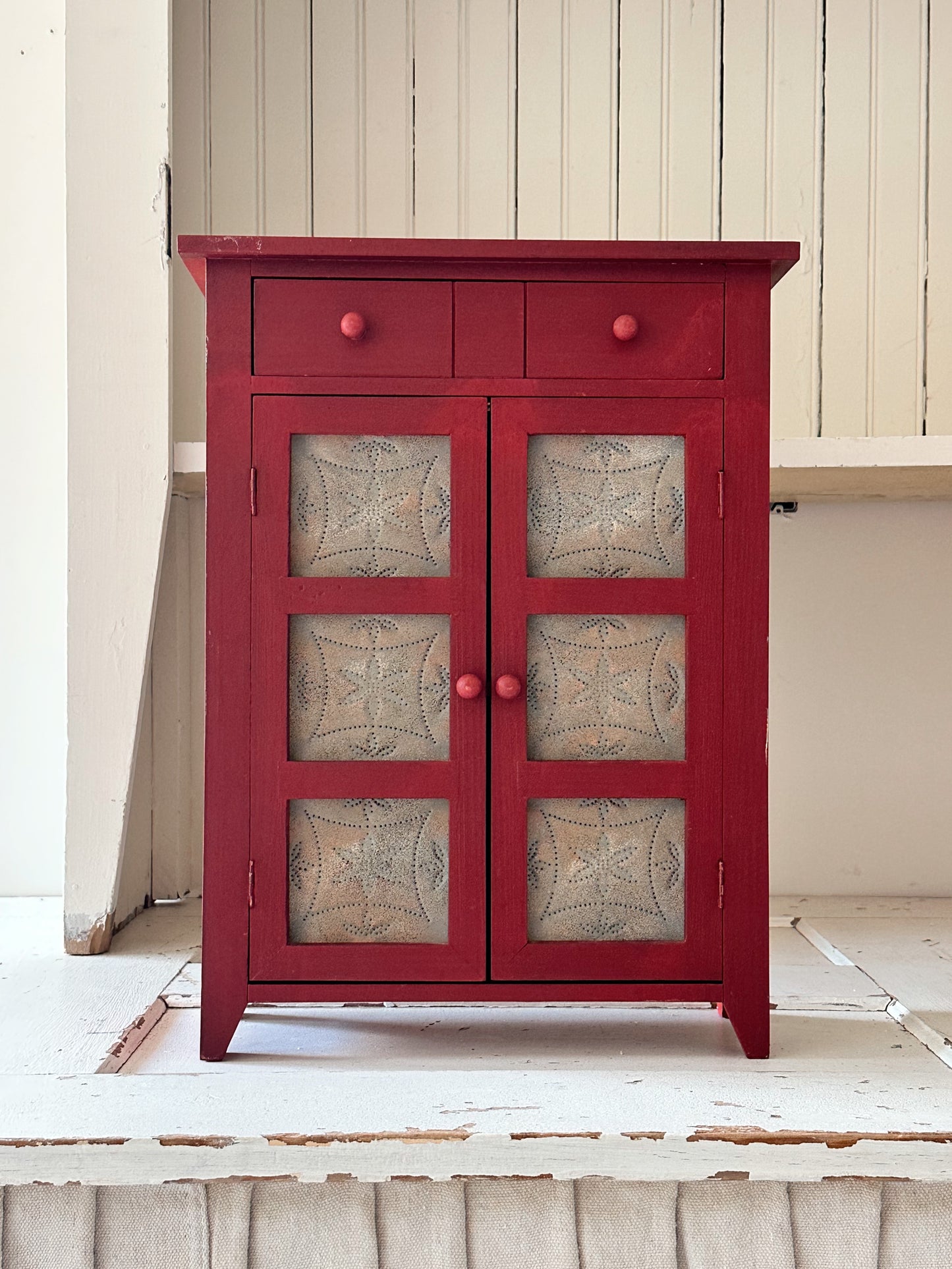 Vintage Tabletop Size Replica Pie Safe