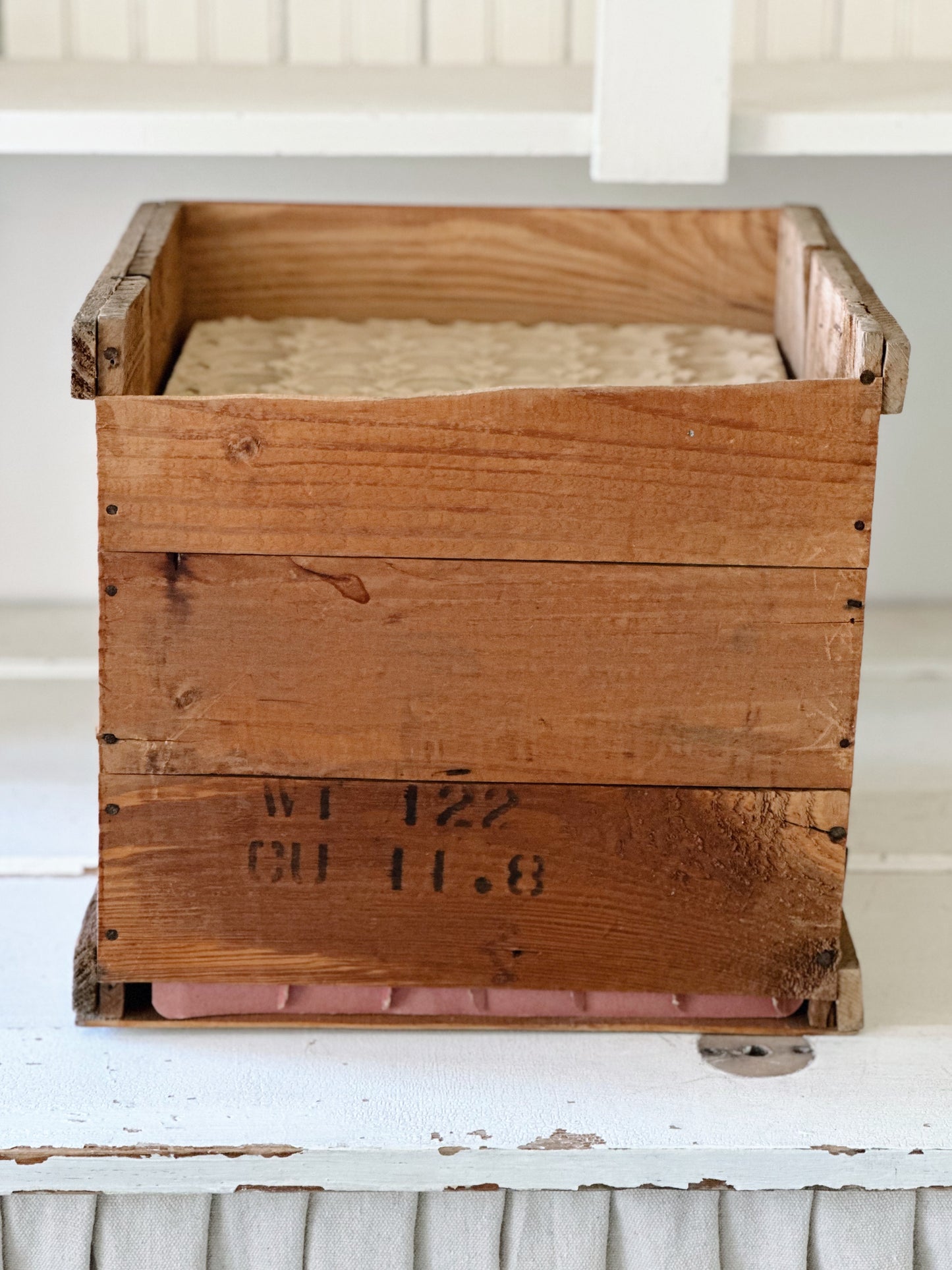 Primitive Wood Egg Crate