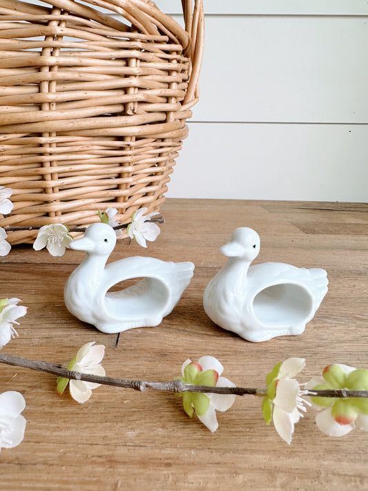 Vintage Duck Napkin Rings (Japan)