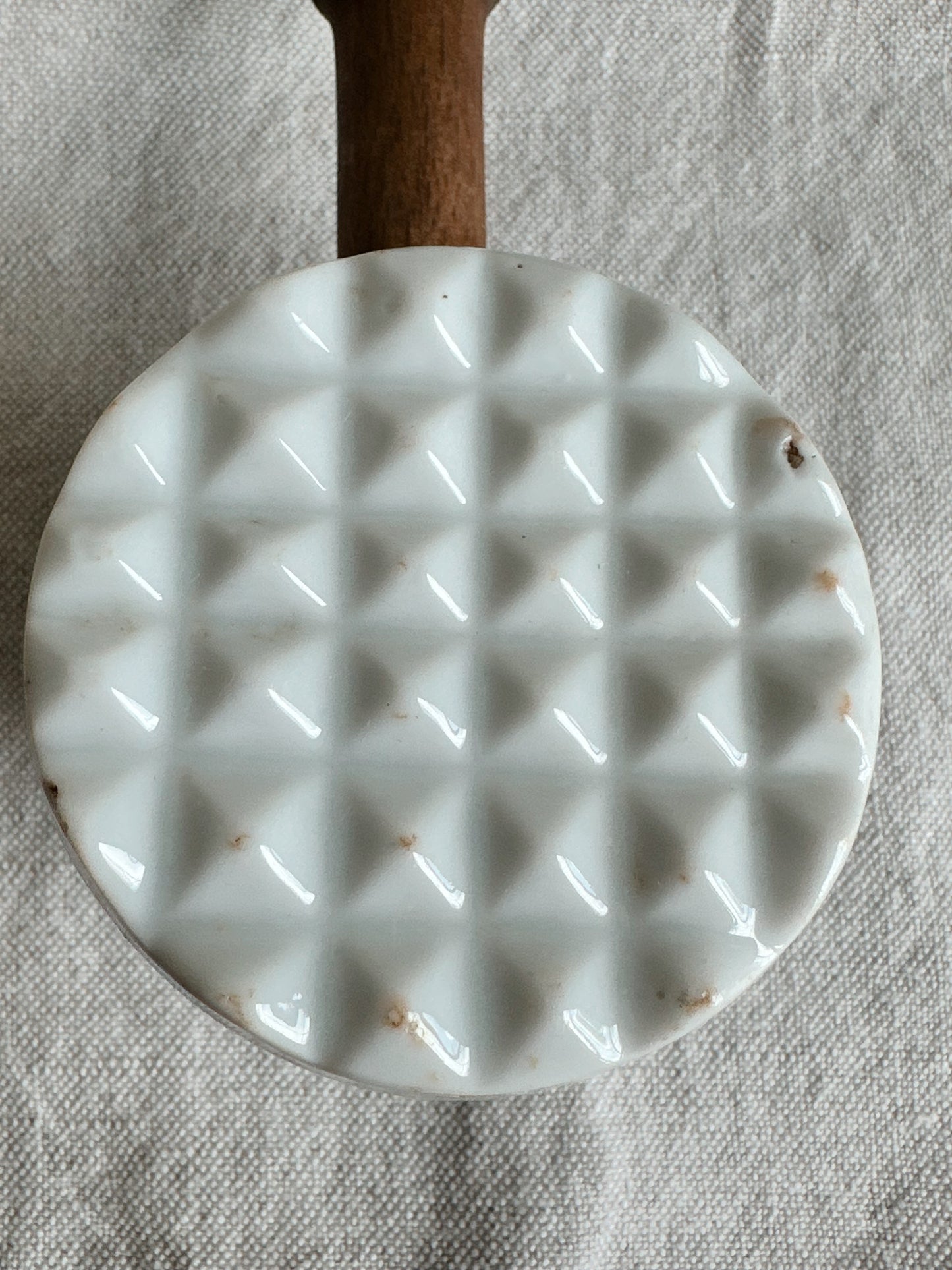 Antique English Onion Ware Meat Tenderizer