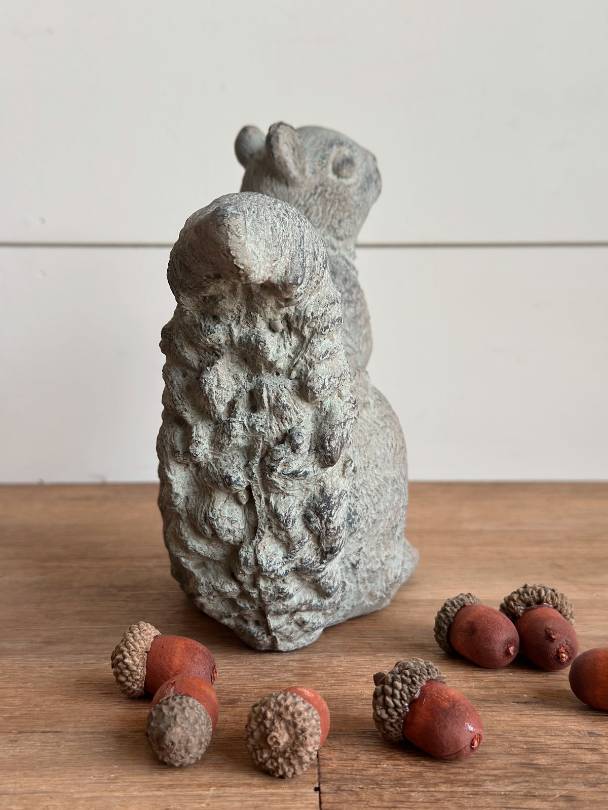 Concrete Bushy Tailed Squirrel