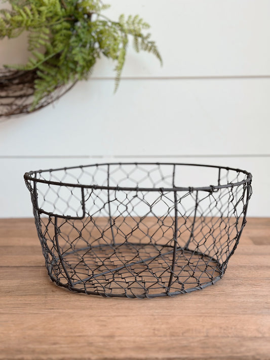 Found Round Wire Basket